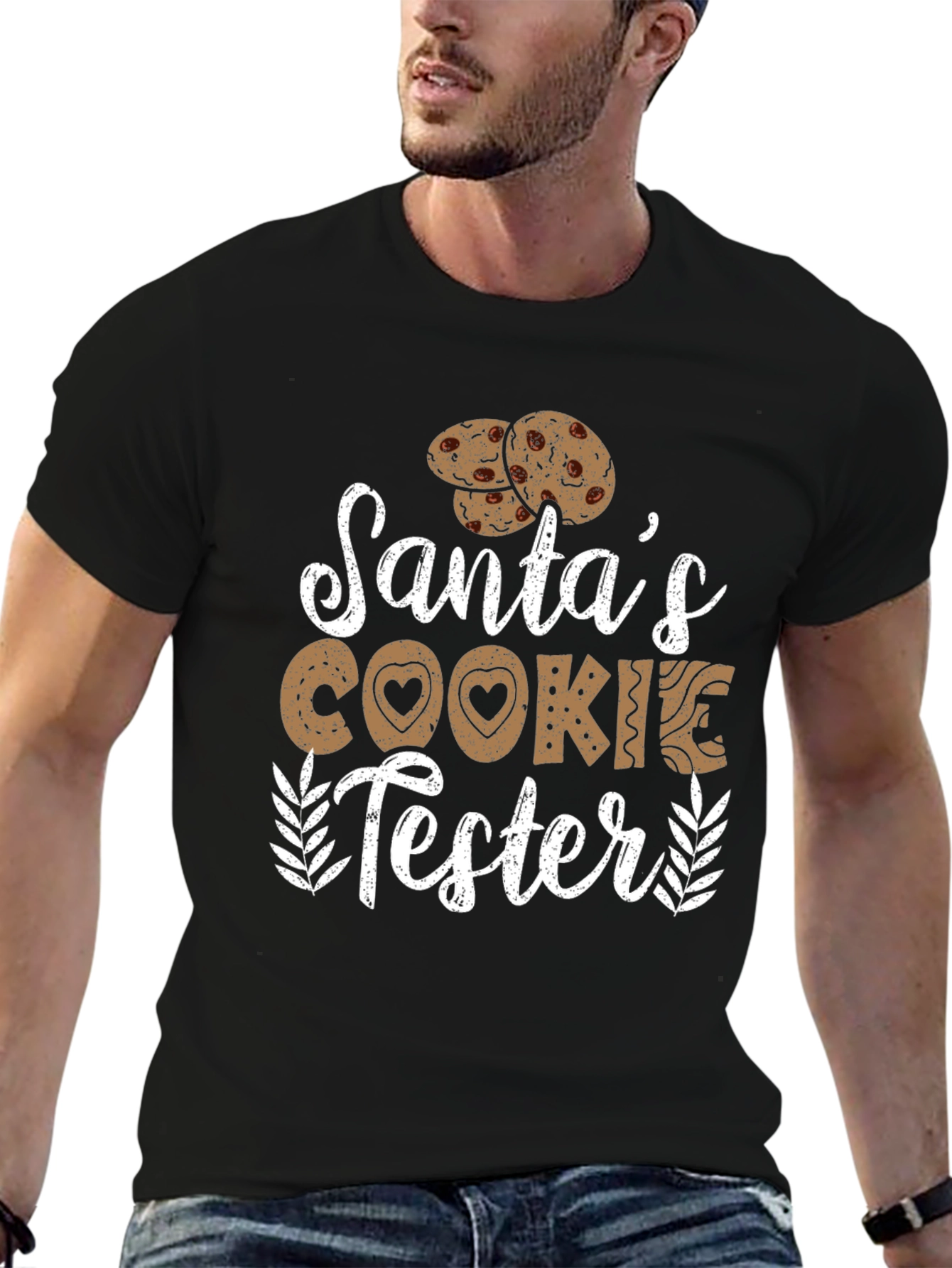 Santas Cookie Tester Graphic Tee