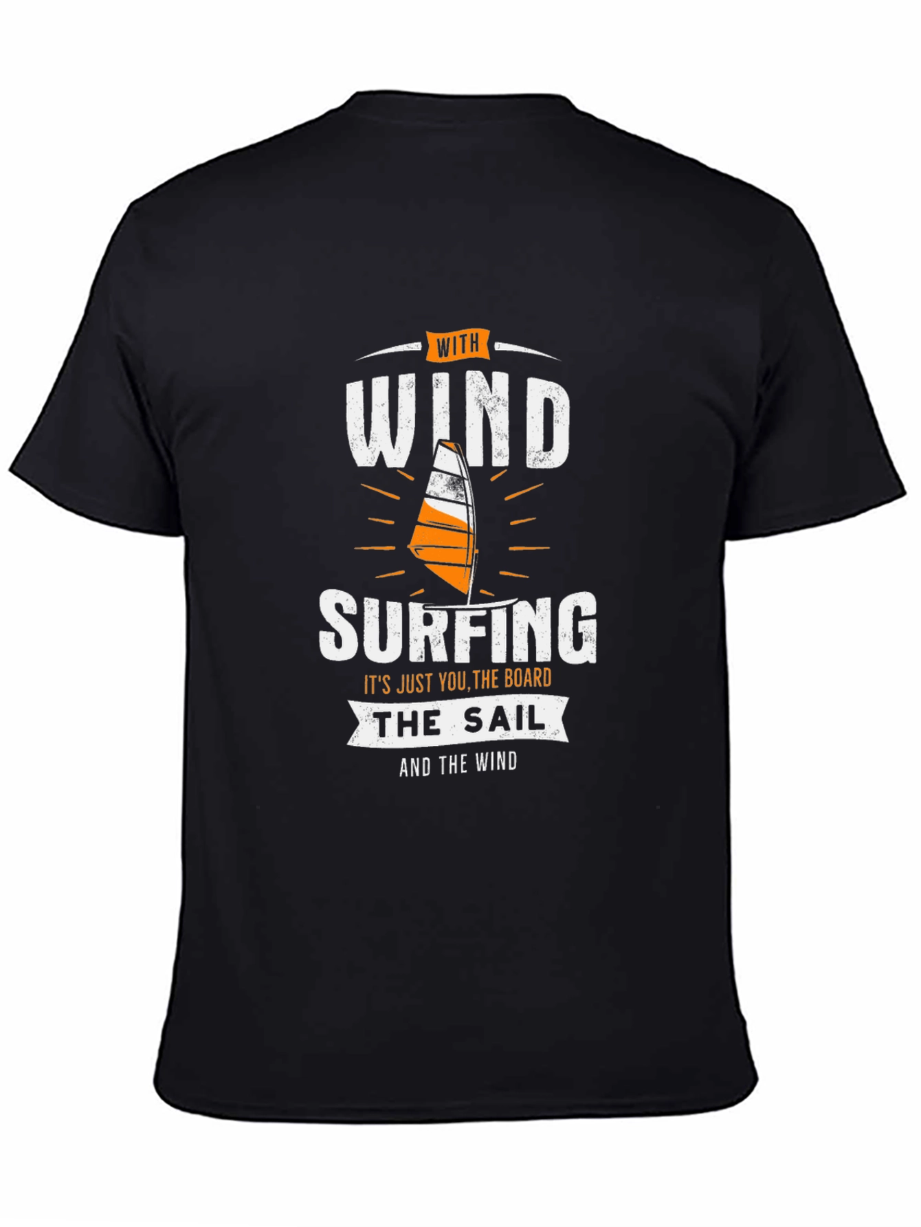 Windsurfing T-Shirt - Board Sail and Wind