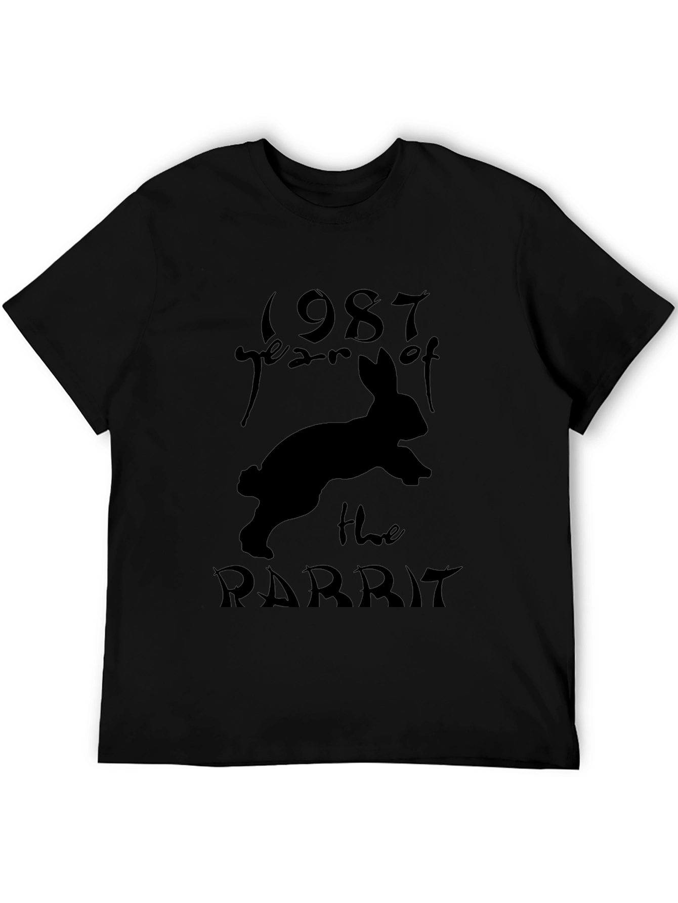Year of the Rabbit 1987 Black T-Shirt