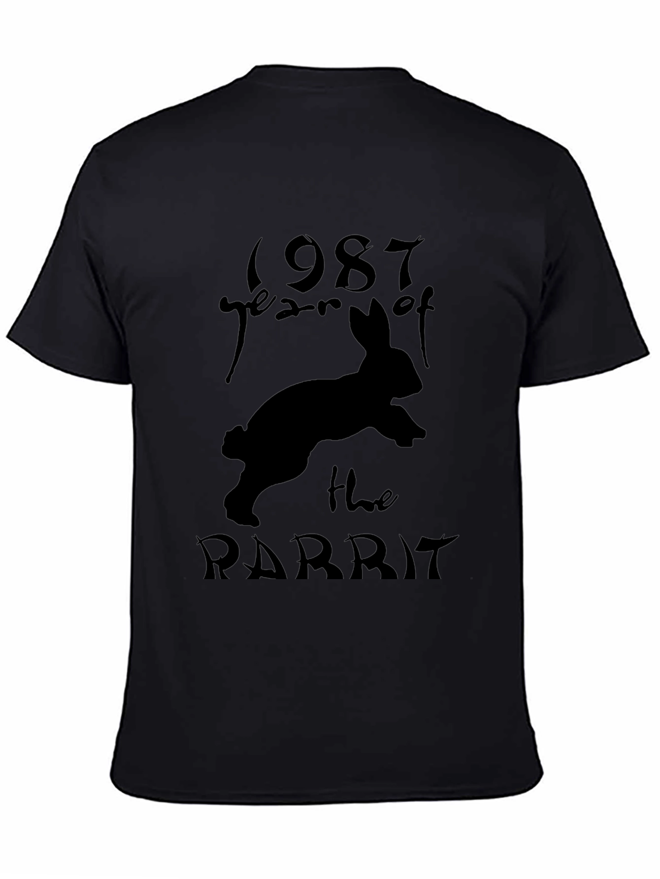 Year of the Rabbit 1987 Black T-Shirt