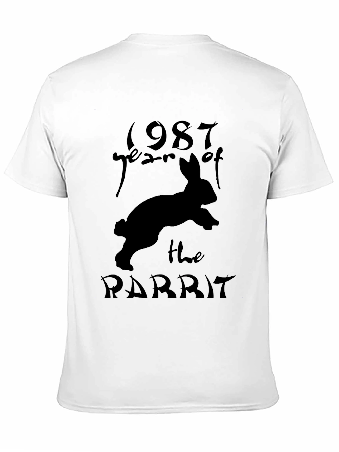 Year of the Rabbit 1987 Black T-Shirt