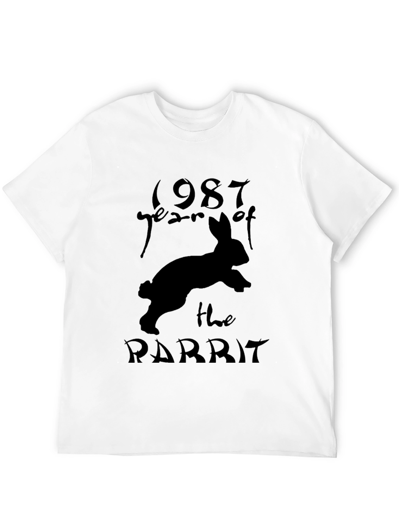 Year of the Rabbit 1987 Black T-Shirt