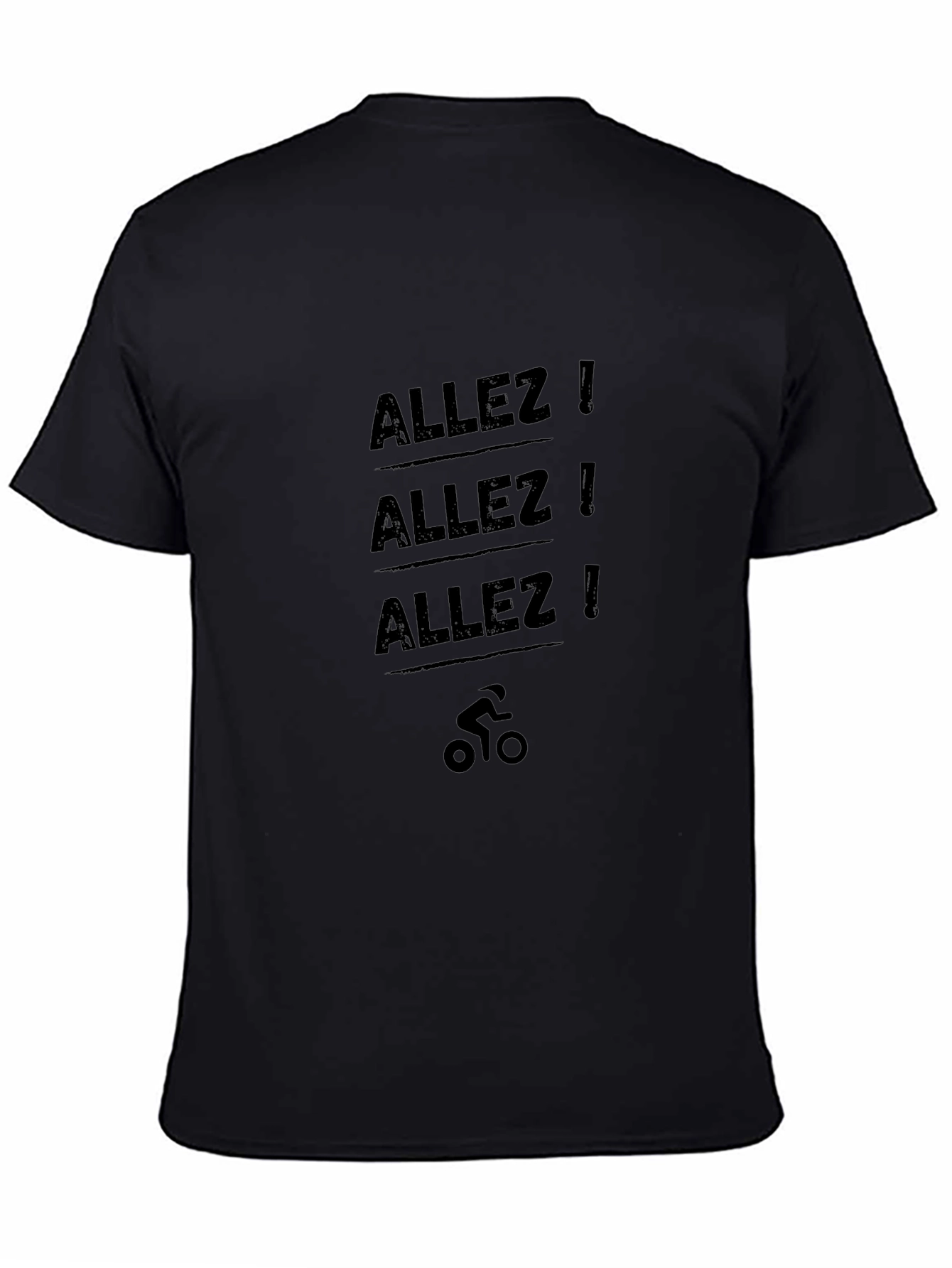 Allez! Cycling T-Shirt - Black Graphic Tee
