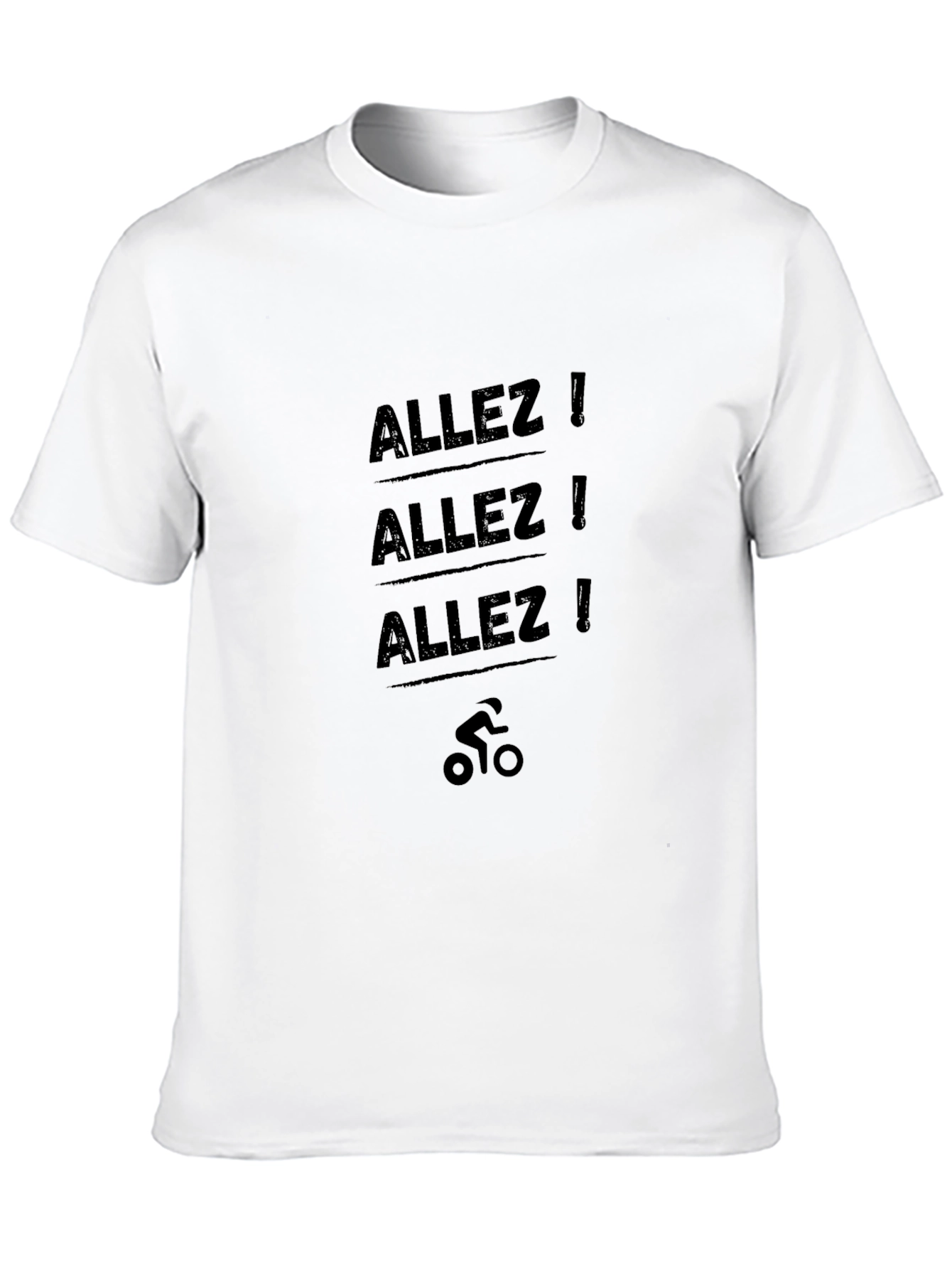 Allez! Cycling T-Shirt - Black Graphic Tee