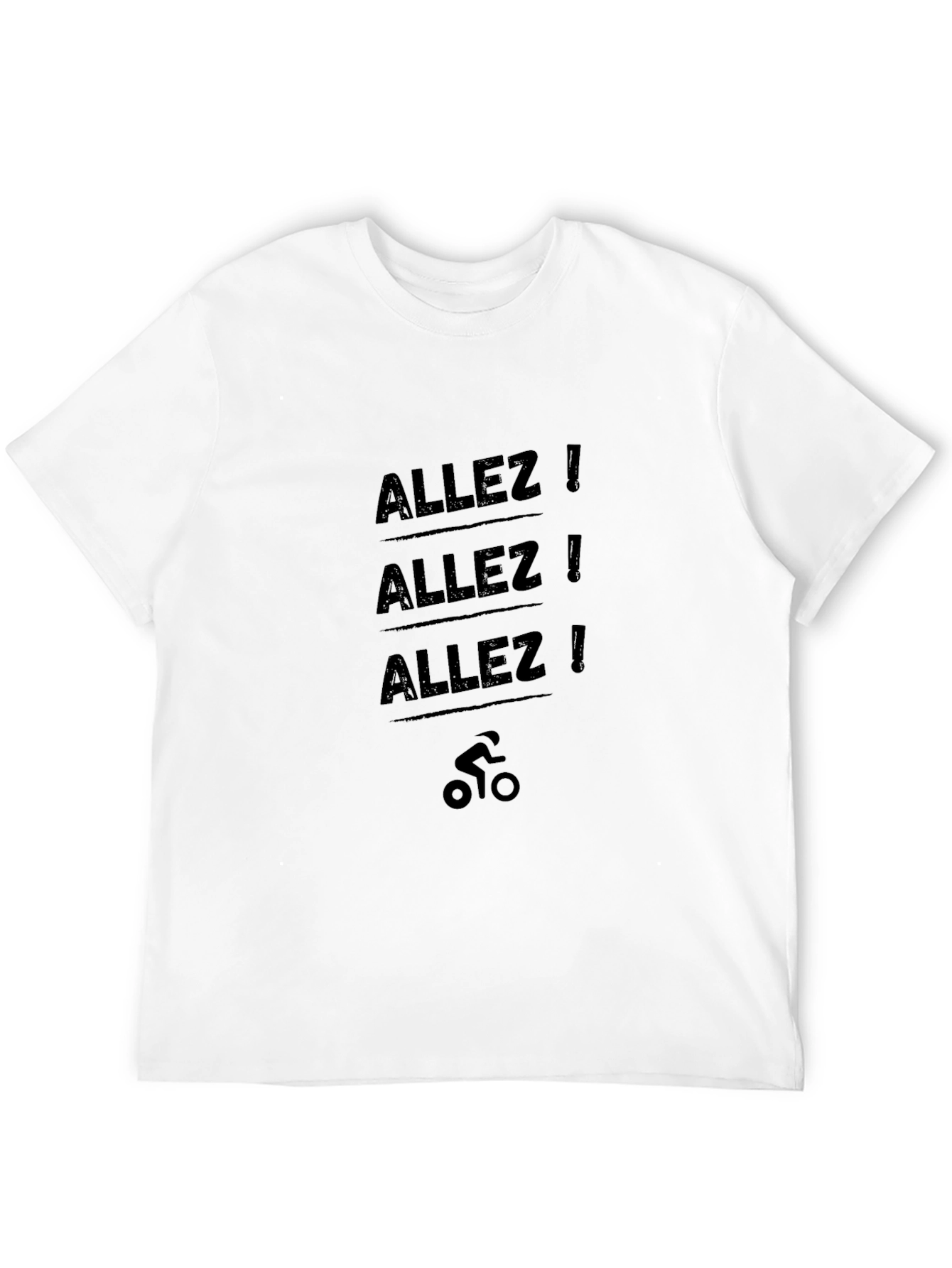 Allez! Cycling T-Shirt - Black Graphic Tee