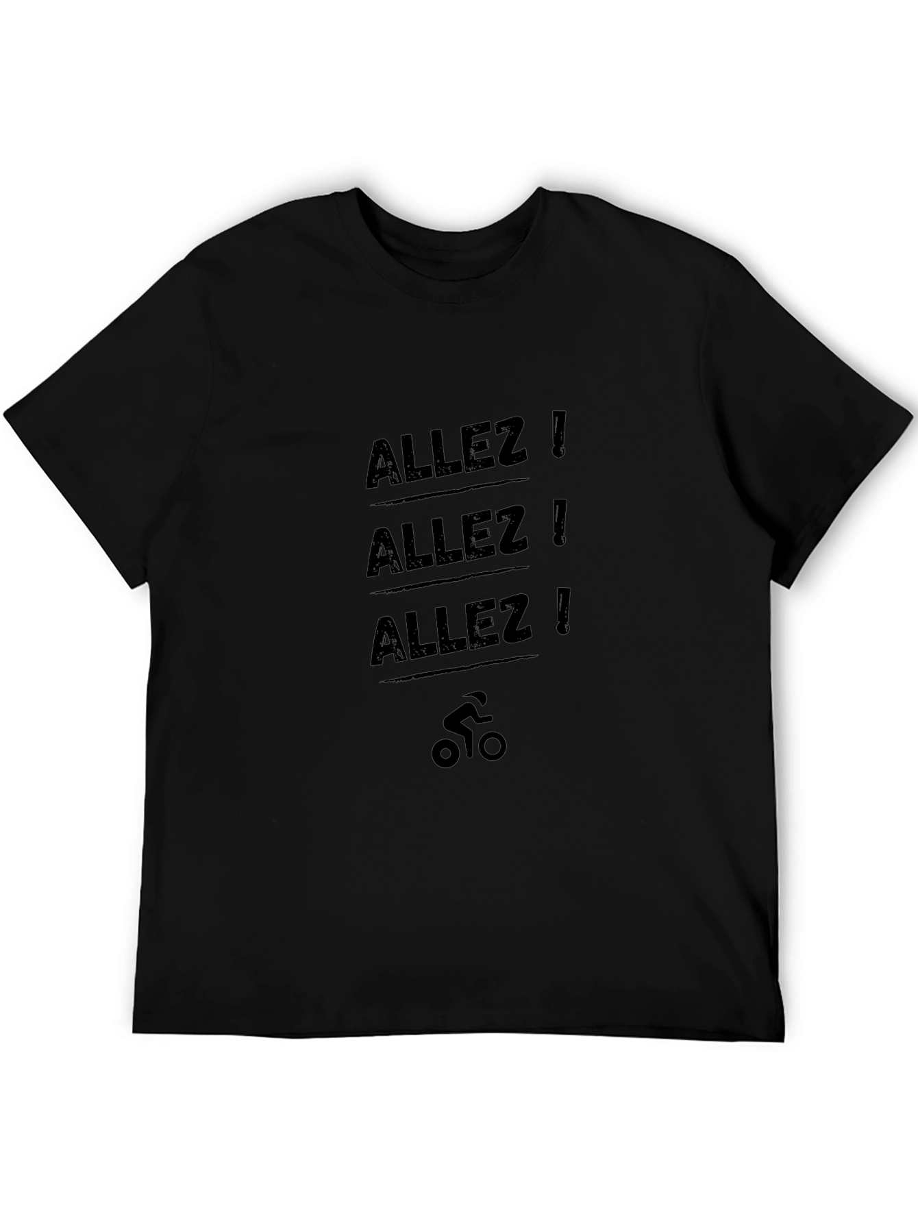 Allez! Cycling T-Shirt - Black Graphic Tee