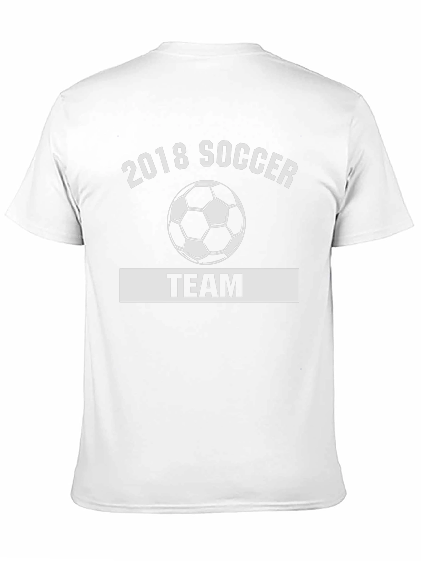 2018 Soccer Team Black Graphic T-Shirt