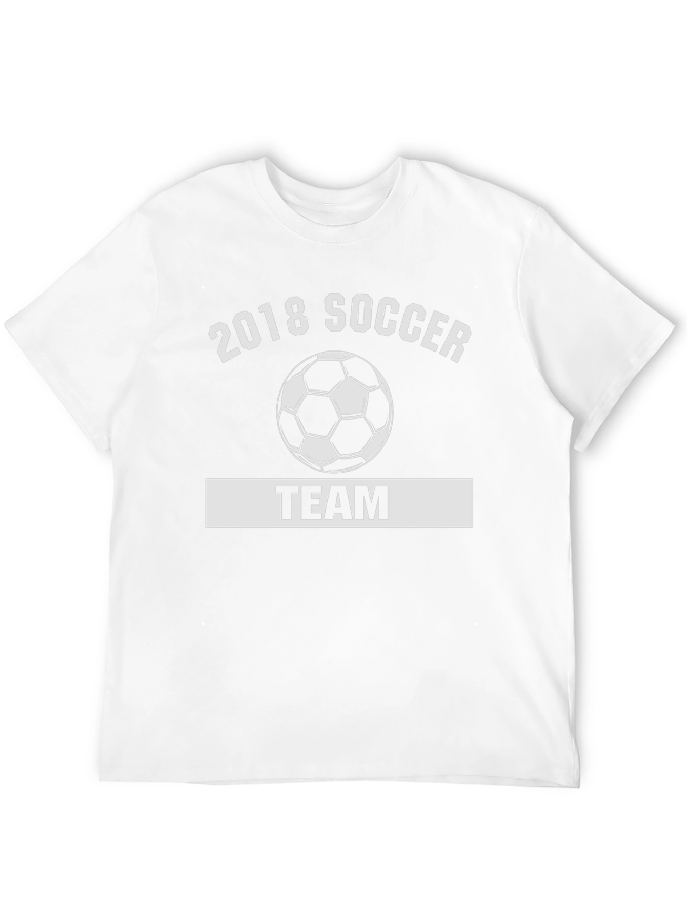 2018 Soccer Team Black Graphic T-Shirt