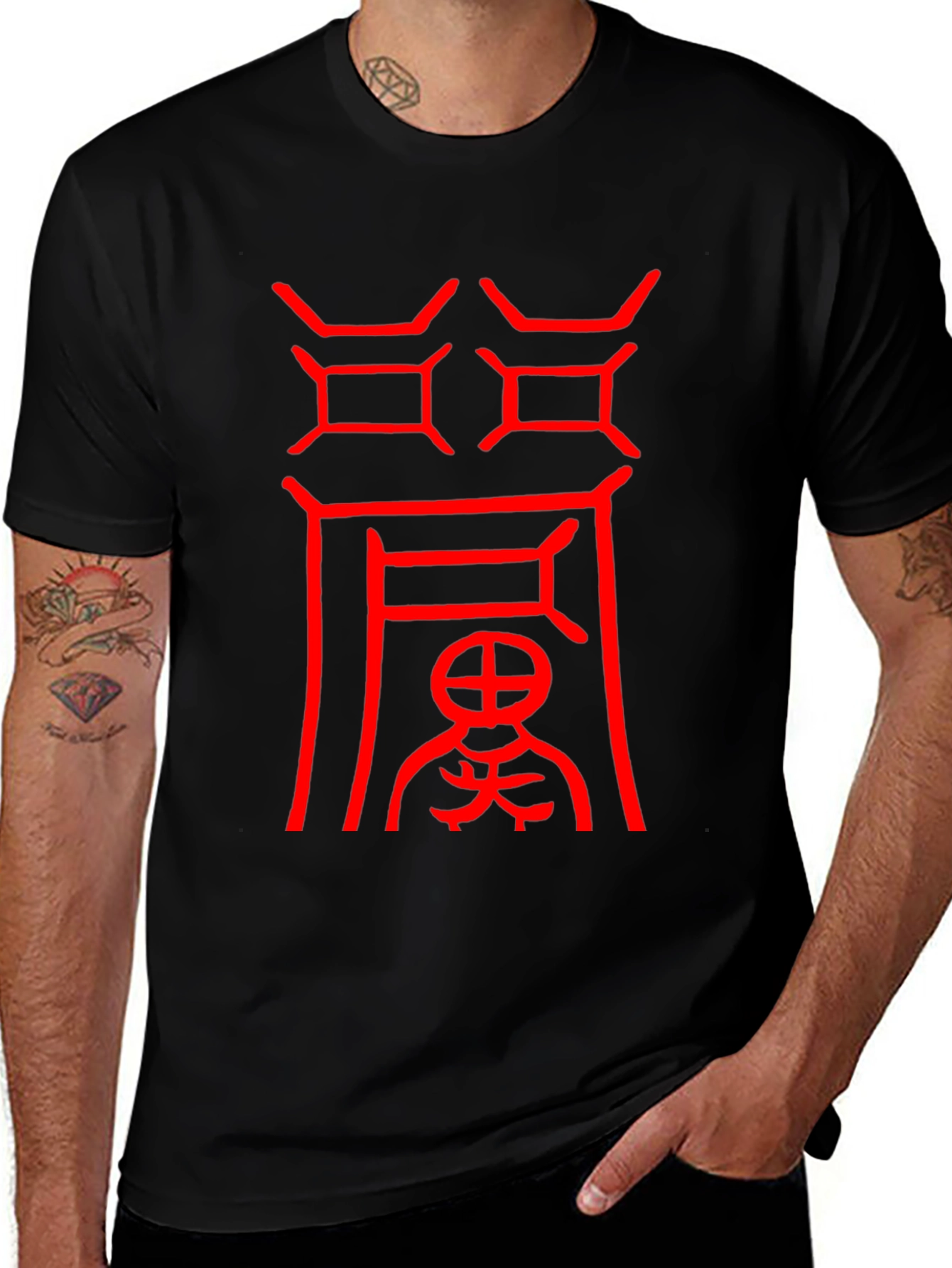 Abstract Graphic T-Shirt - Mens Casual Wear
