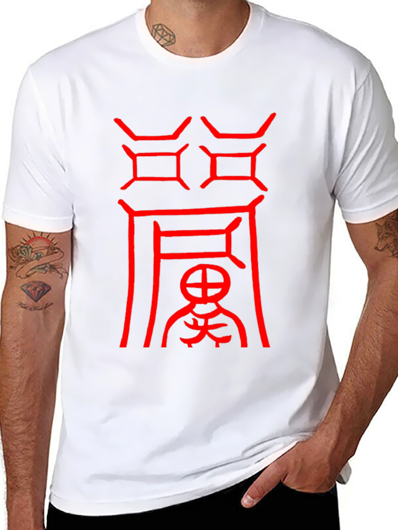 Abstract Graphic T-Shirt - Mens Casual Wear