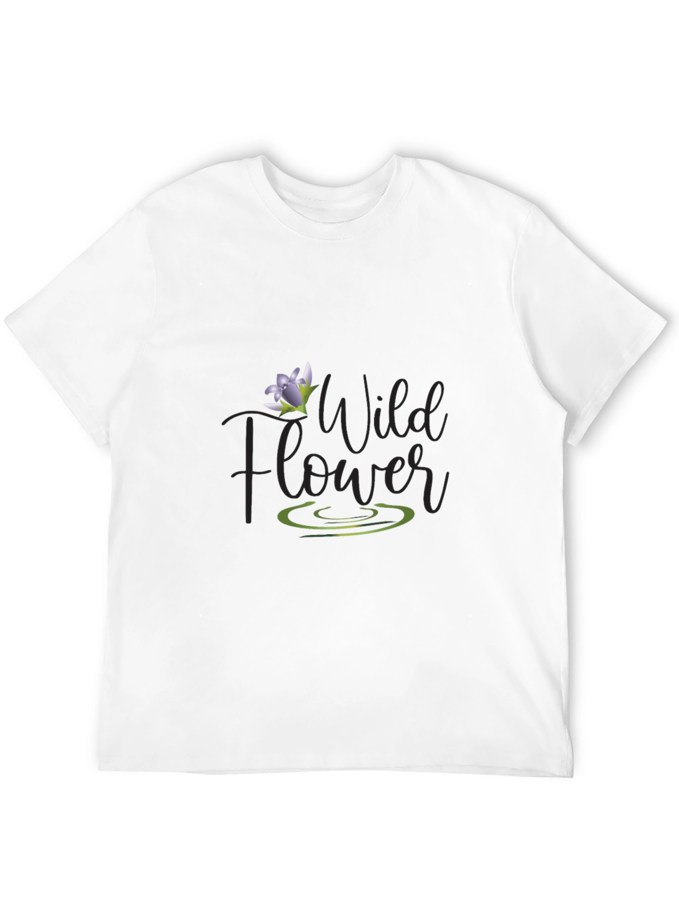 Wildflower Graphic Tee - Mens Black T-Shirt
