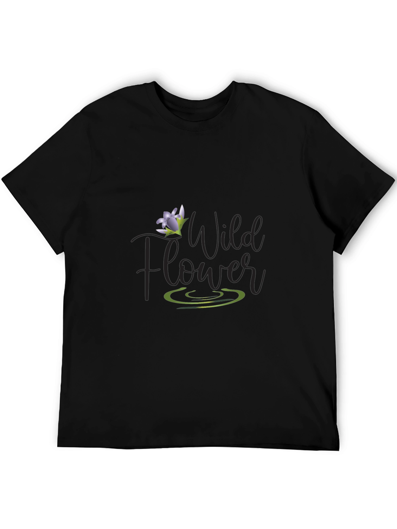 Wildflower Graphic Tee - Mens Black T-Shirt