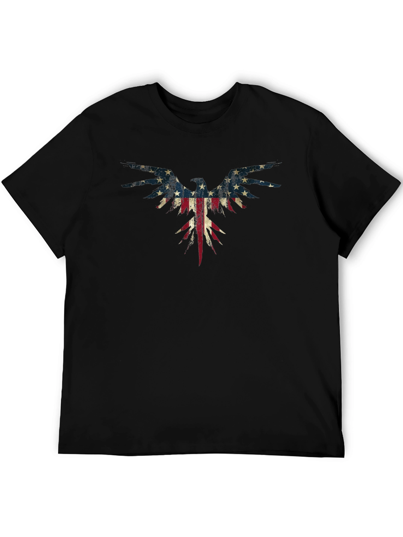 American Flag Eagle Graphic T-Shirt