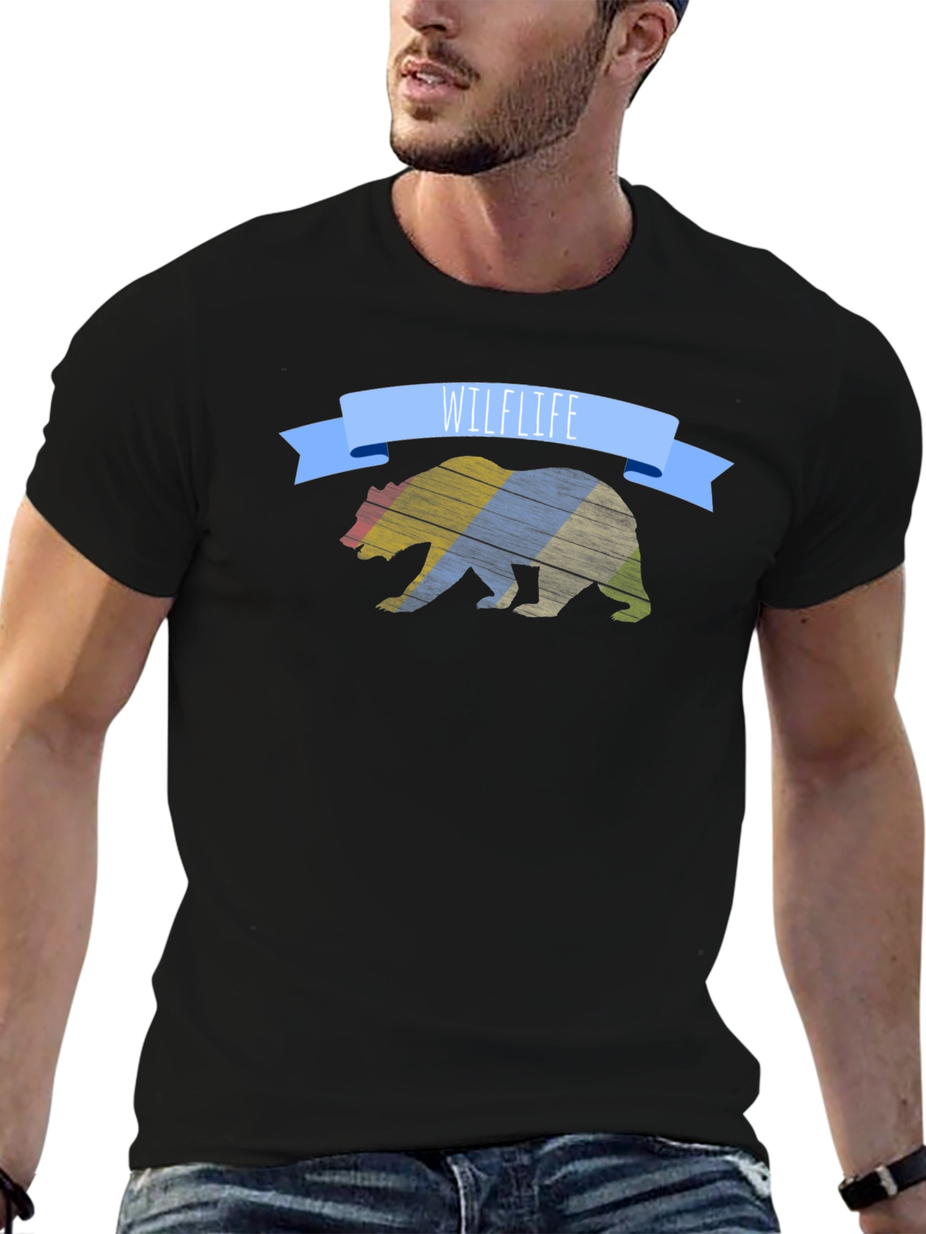 Wildlife Bear Graphic T-Shirt - Unisex Casual Tee