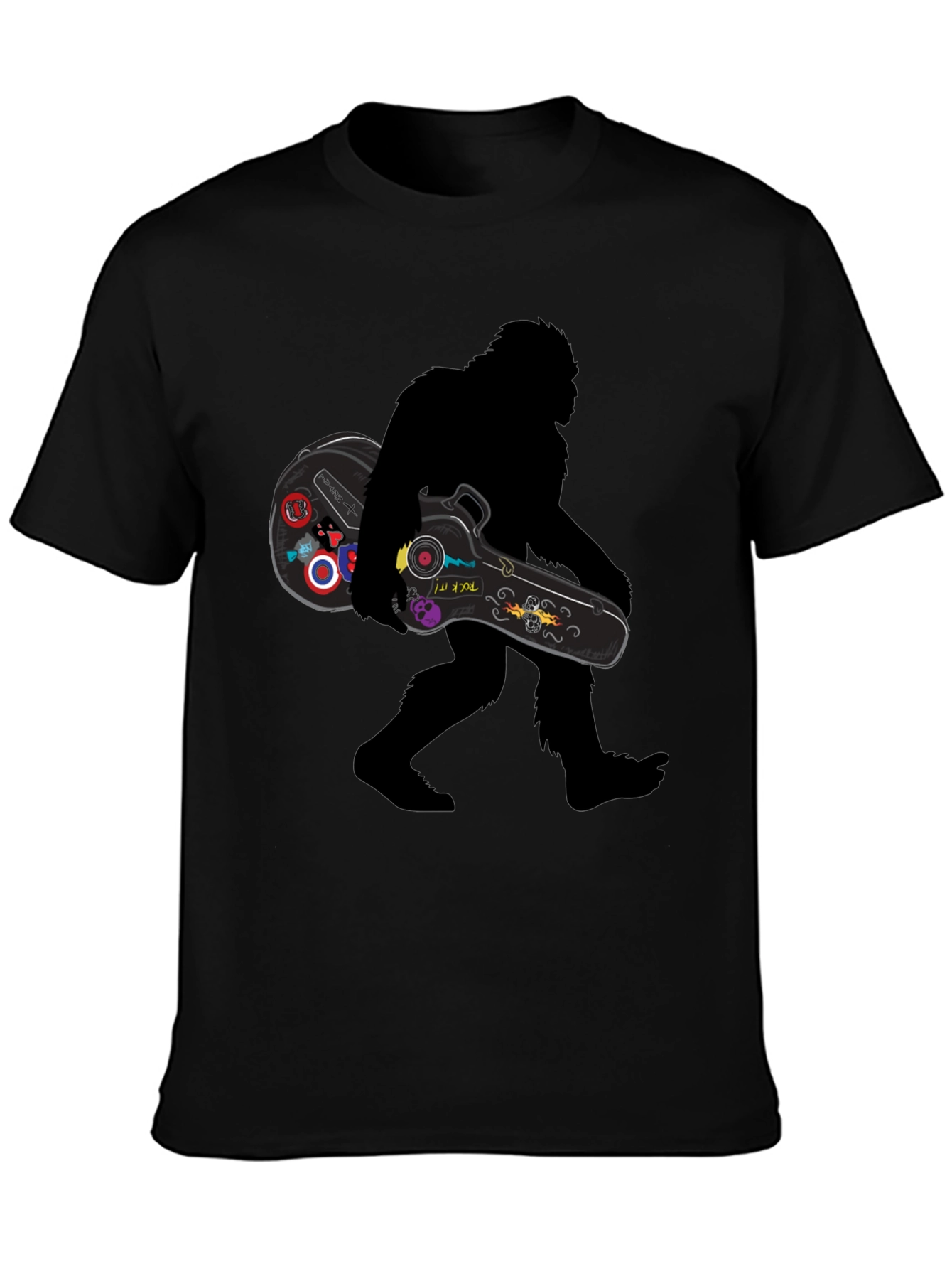 Sasquatch Guitarist Graphic Tee