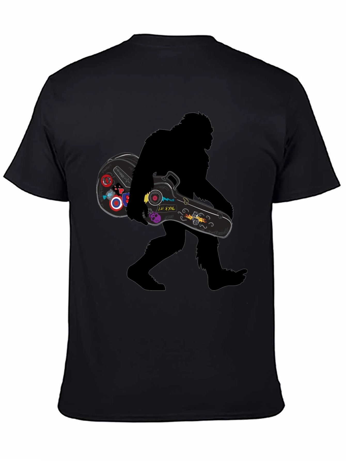 Sasquatch Guitarist Graphic Tee