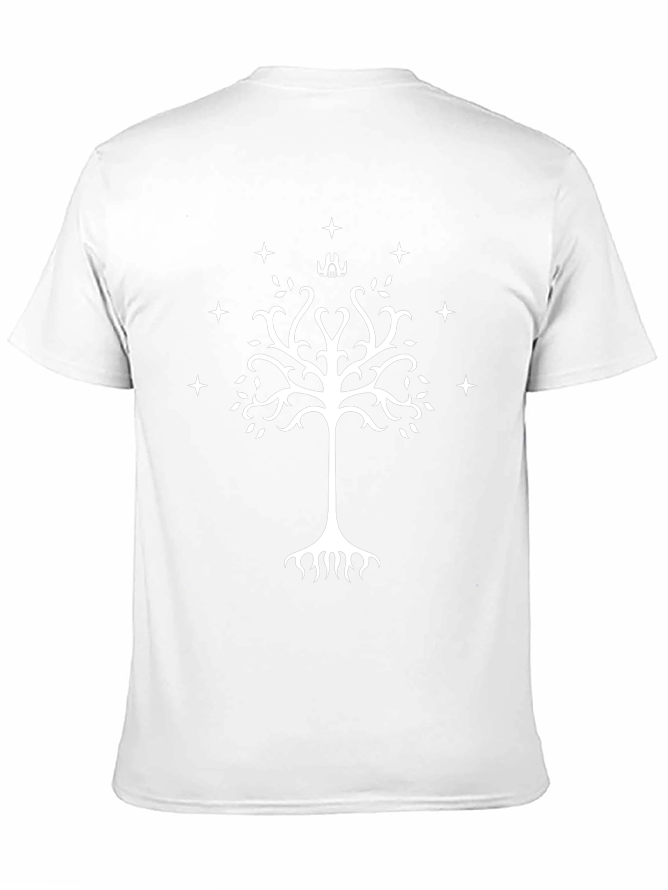 White Tree of Gondor Black T-Shirt