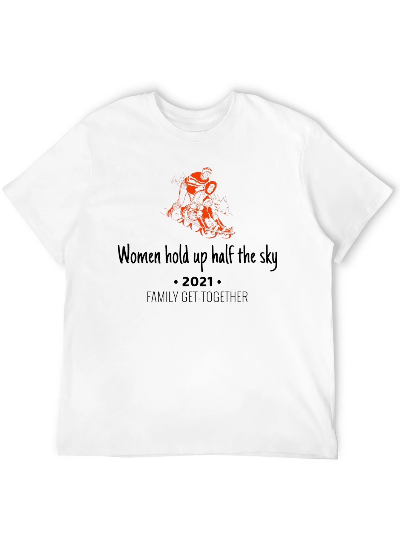 Women Hold Up The Sky Black Tee