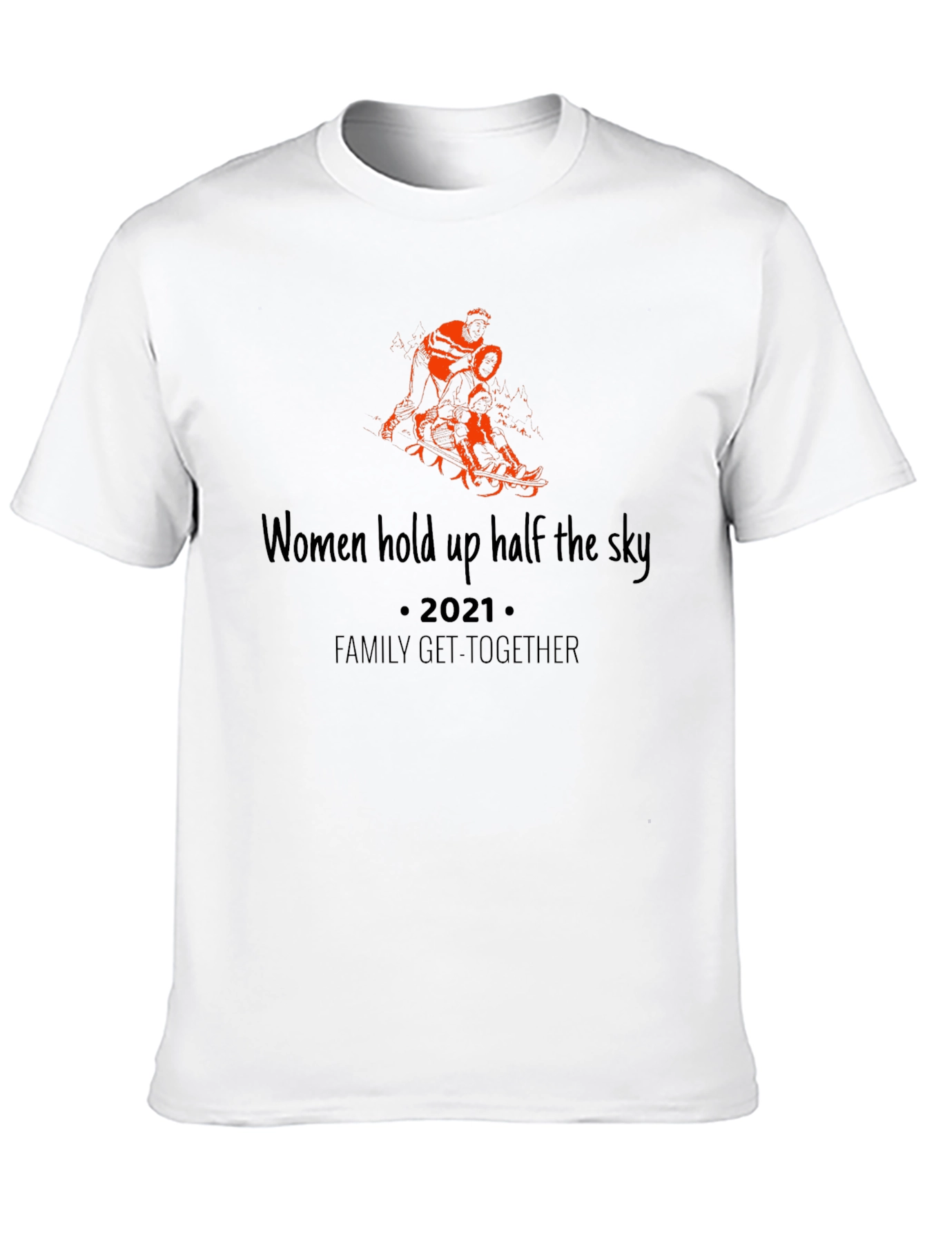 Women Hold Up The Sky Black Tee