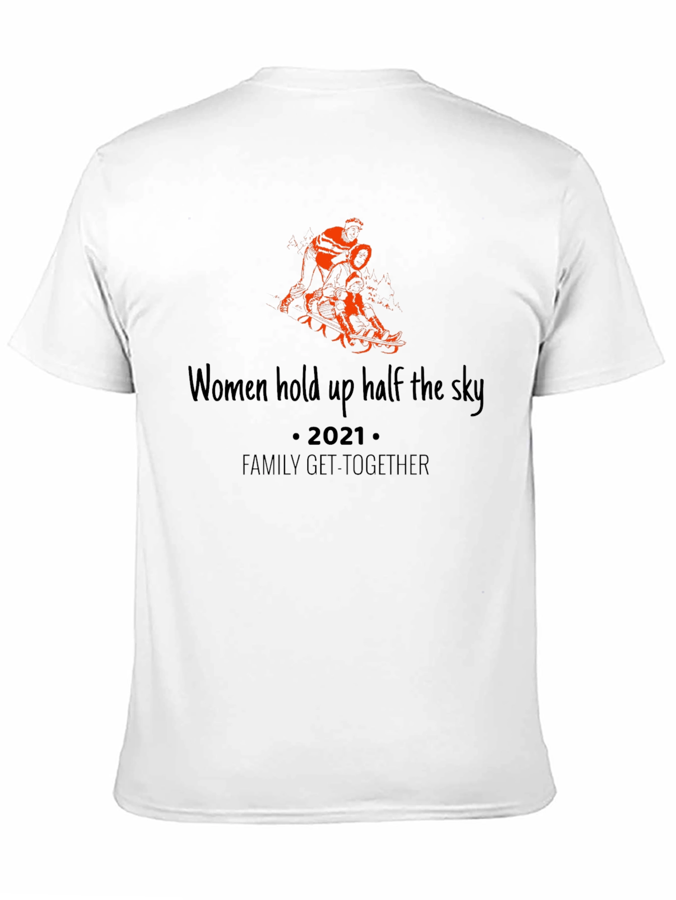 Women Hold Up The Sky Black Tee
