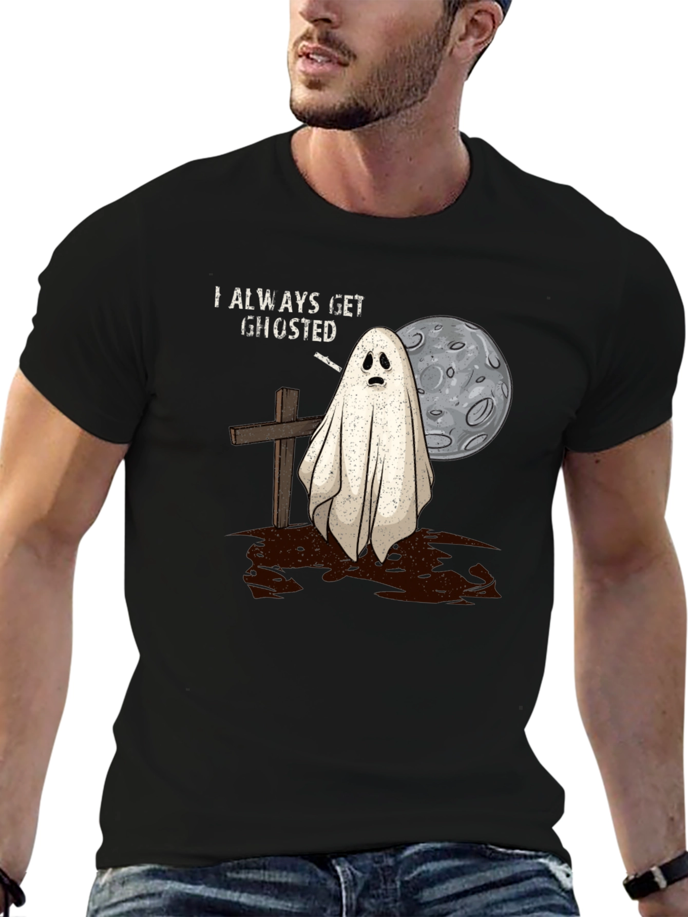 Always Get Ghosted Tee - Halloween Humor T-Shirt
