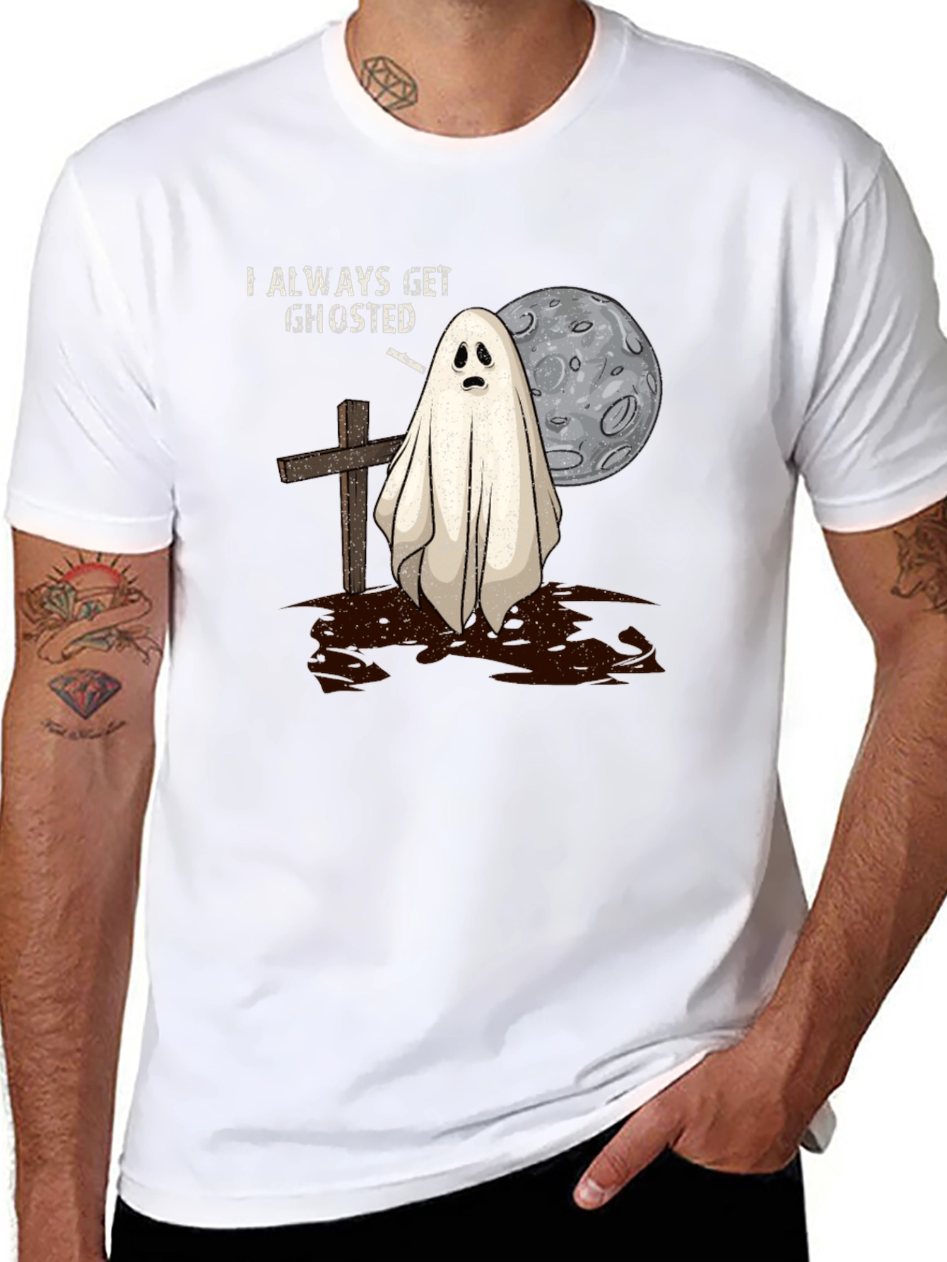 Always Get Ghosted Tee - Halloween Humor T-Shirt