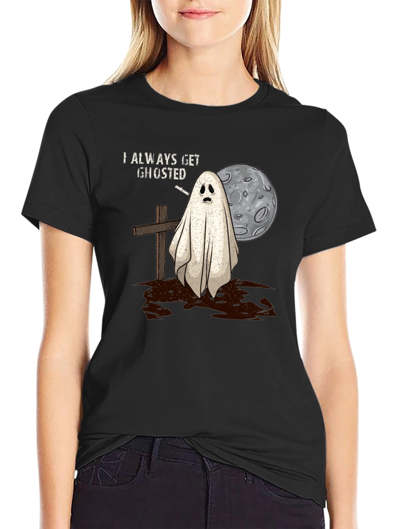 Always Get Ghosted Tee - Halloween Humor T-Shirt