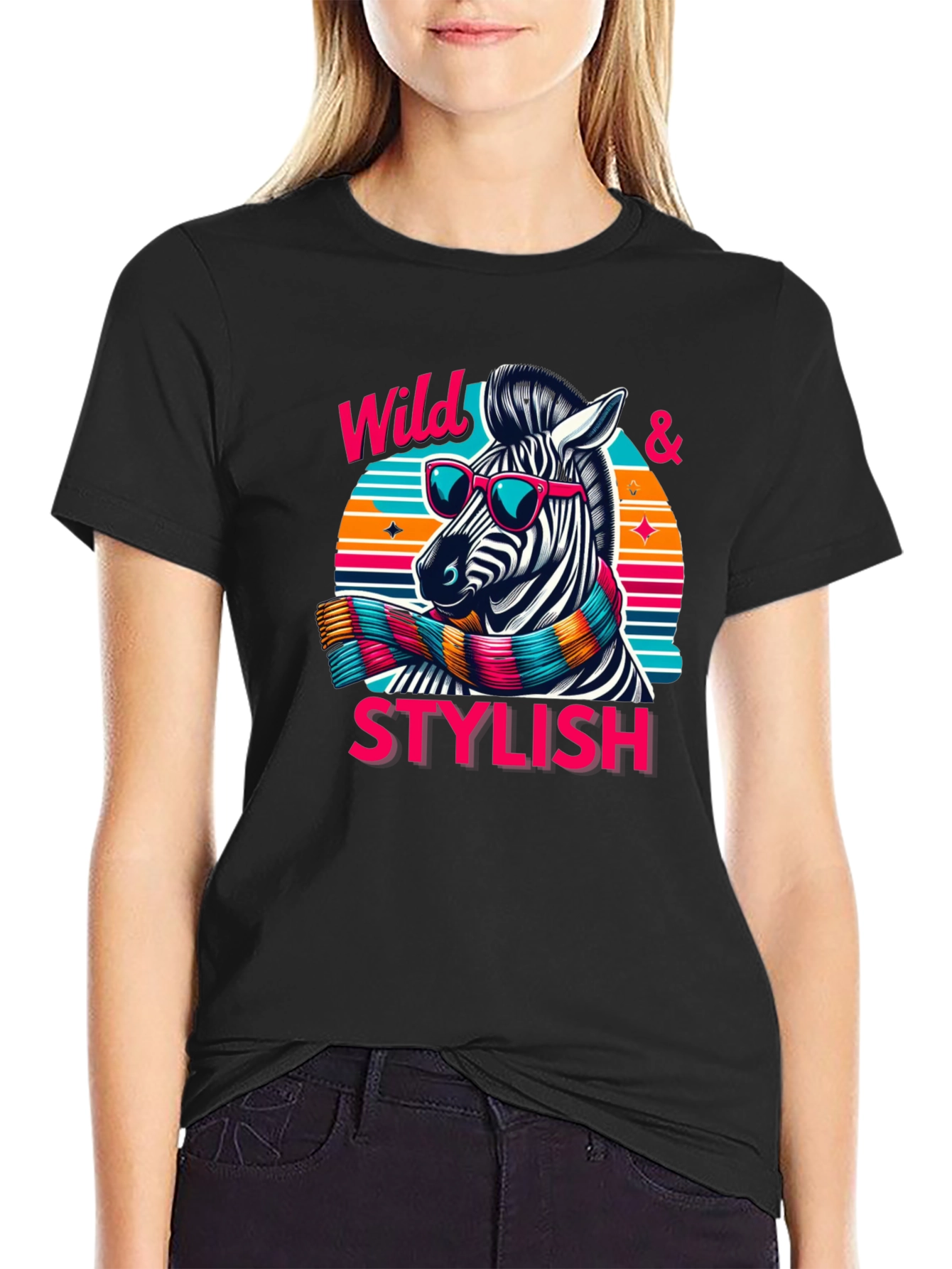 Wild & Stylish Zebra Graphic Tee