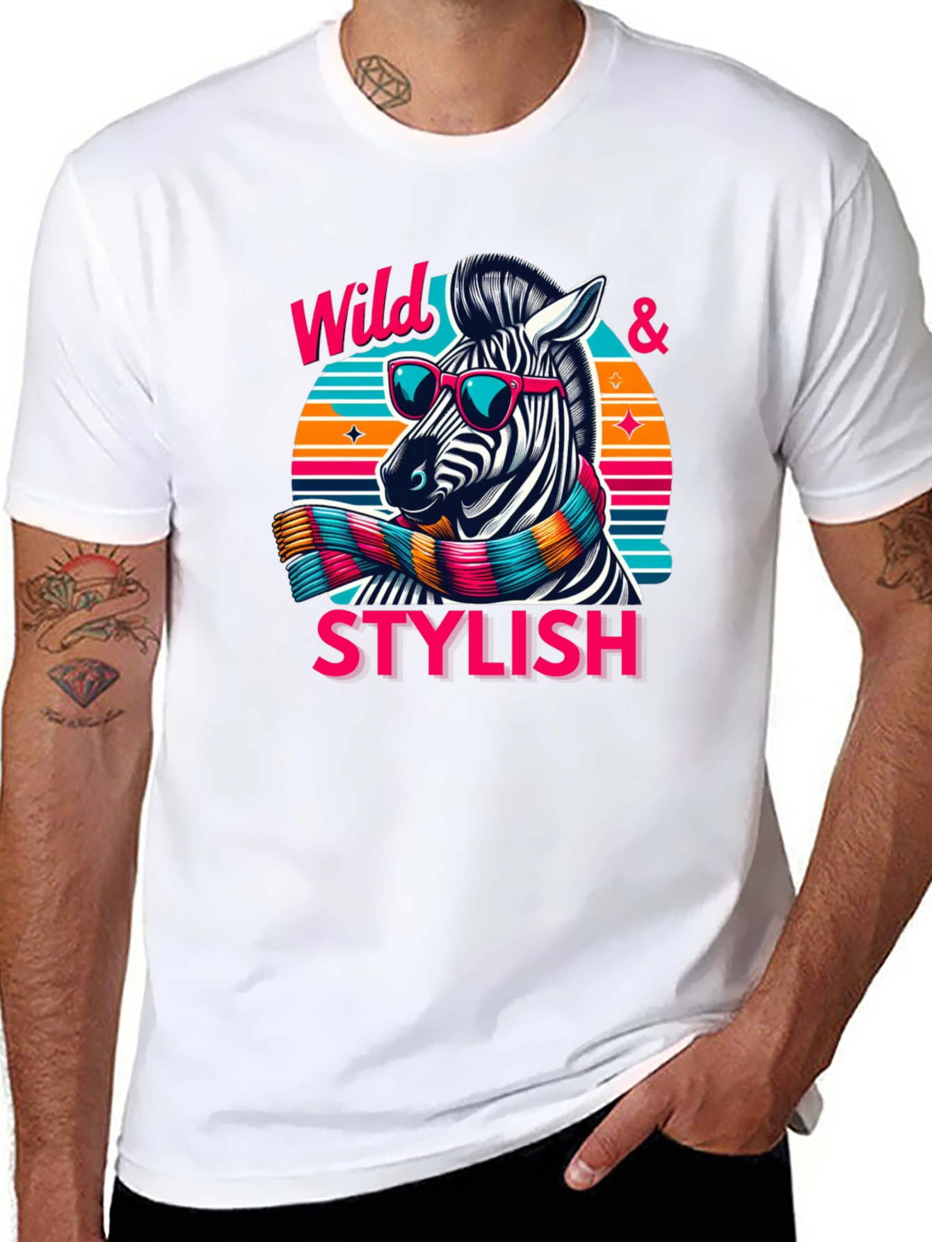 Wild & Stylish Zebra Graphic Tee