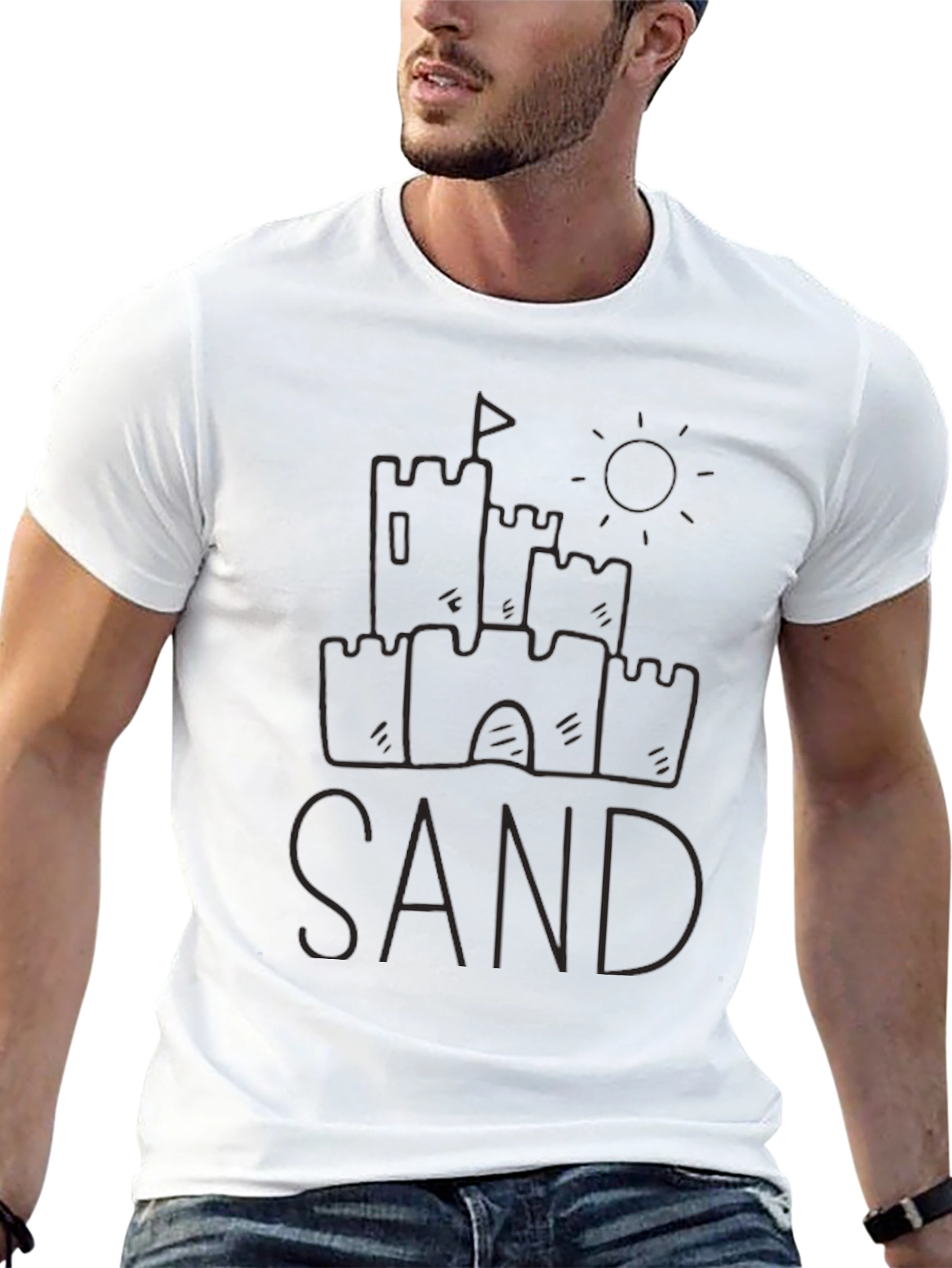 Sandcastle Tee - Black Casual T-Shirt
