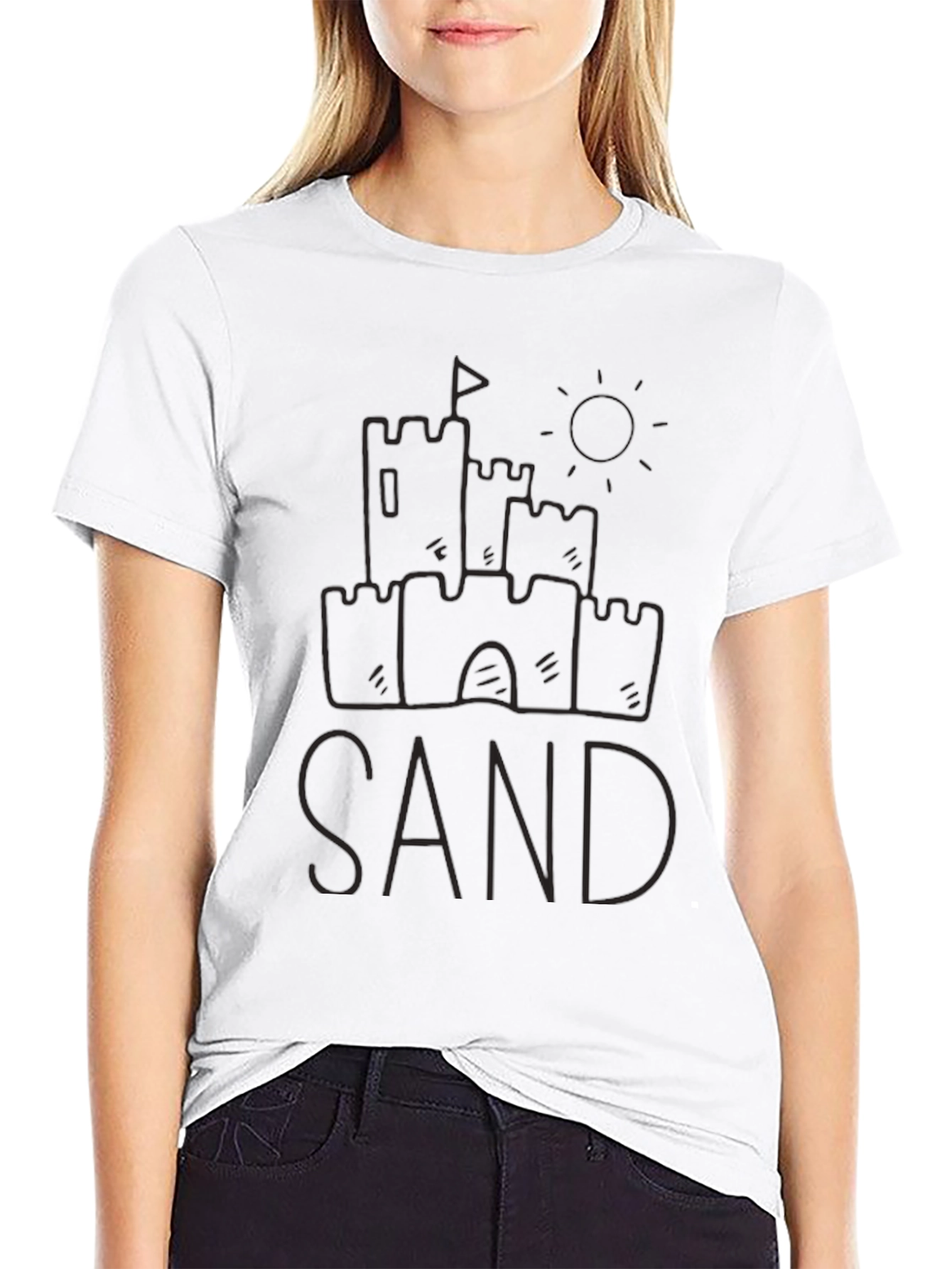 Sandcastle Tee - Black Casual T-Shirt