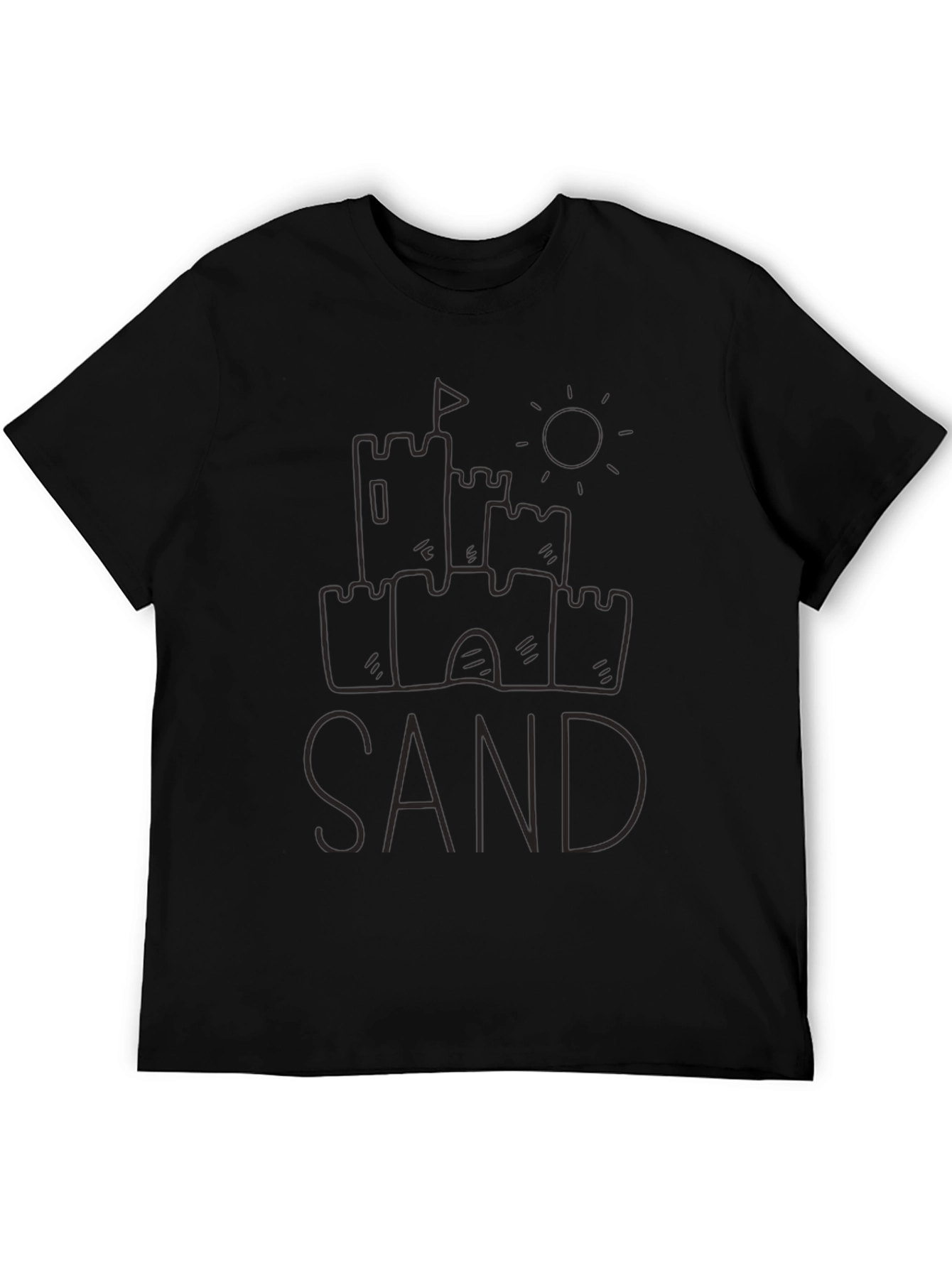 Sandcastle Tee - Black Casual T-Shirt