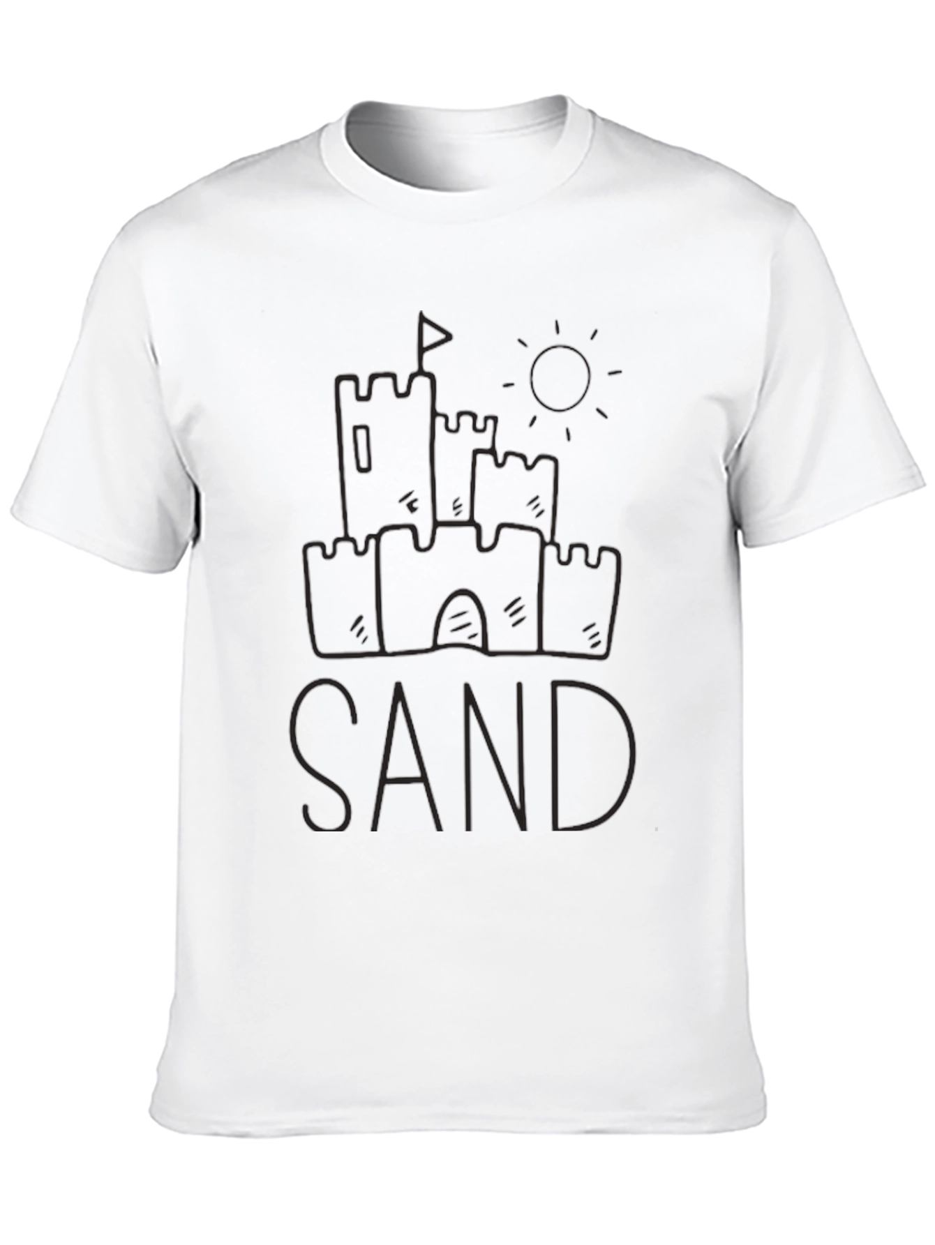 Sandcastle Tee - Black Casual T-Shirt