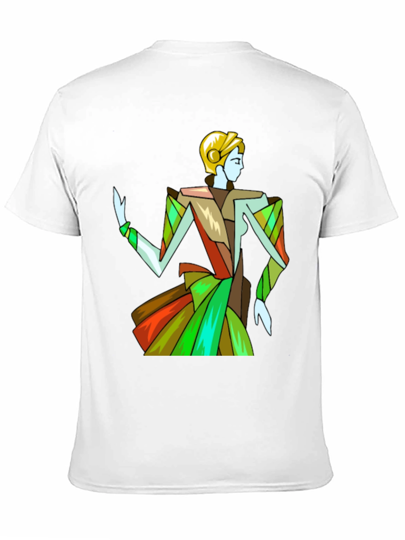 Abstract Woman Graphic Black T-Shirt
