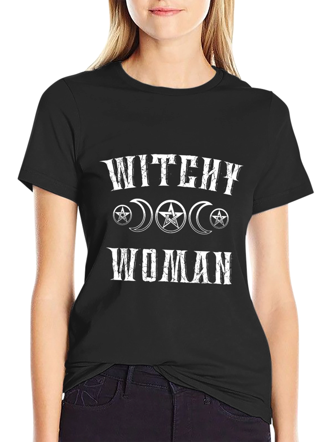 Witchey Woman Graphic T-Shirt - Black Cotton Tee