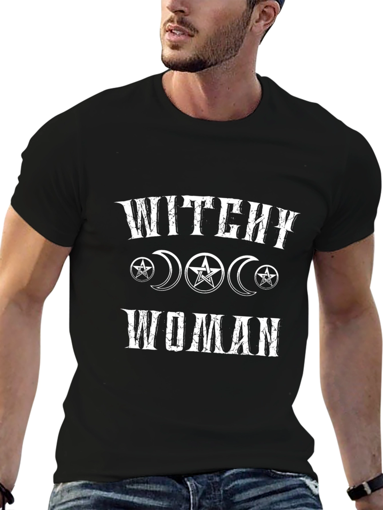 Witchey Woman Graphic T-Shirt - Black Cotton Tee