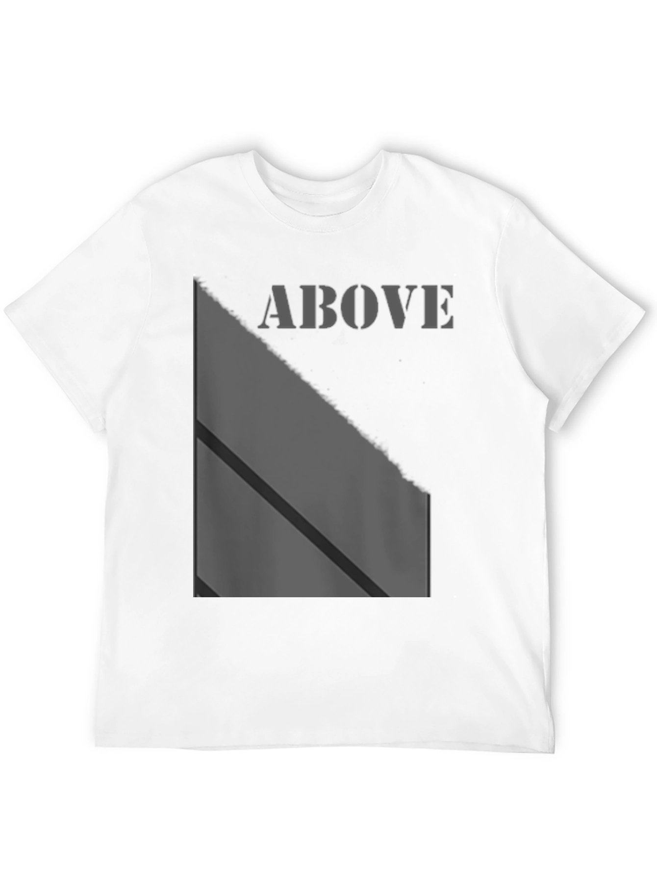 Above Graphic Print Black T-Shirt