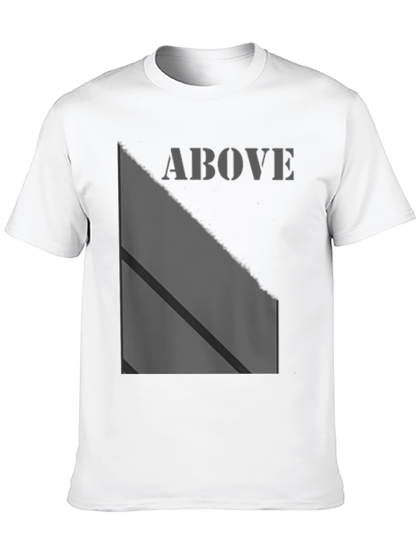 Above Graphic Print Black T-Shirt