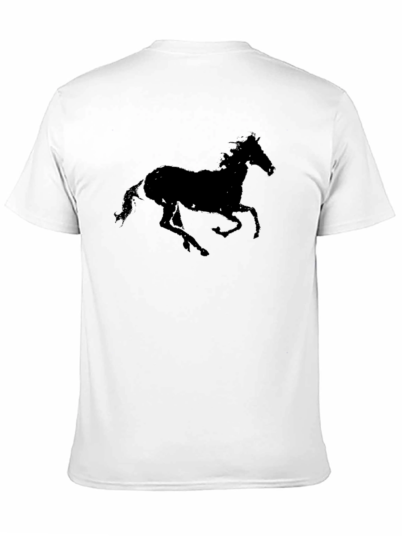 Black Horse Silhouette Graphic T-Shirt