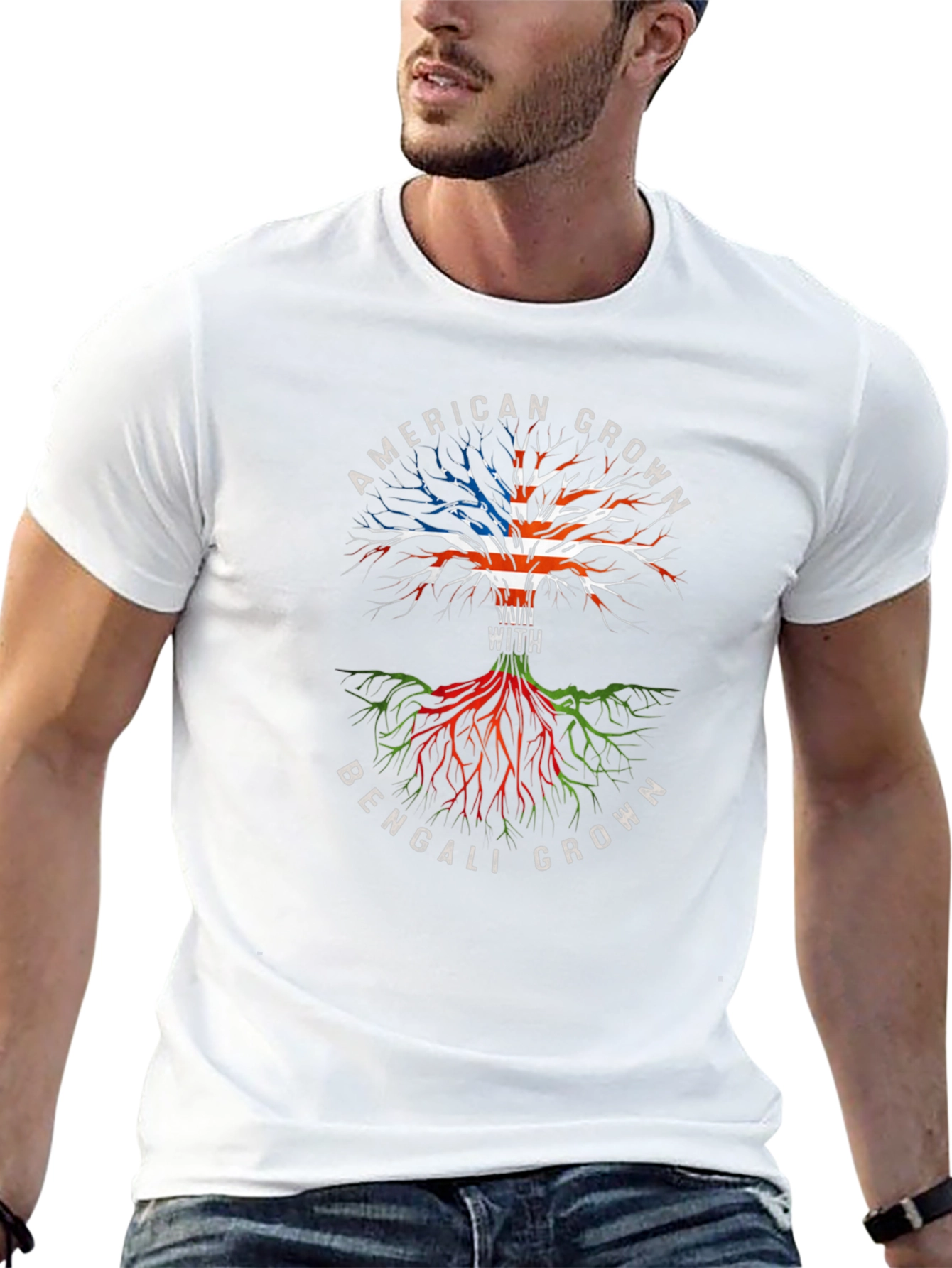 American Bengali Roots Graphic T-Shirt