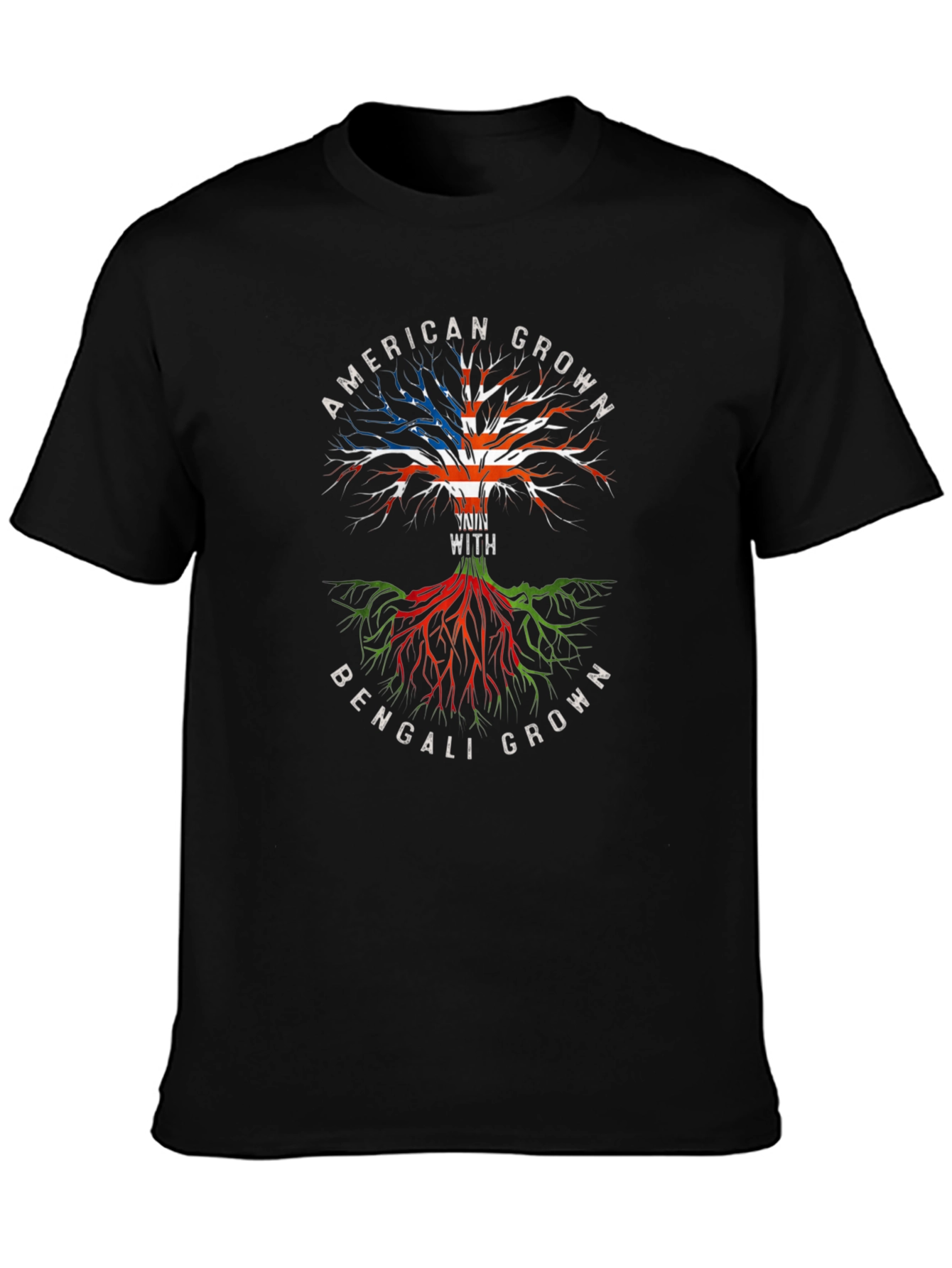 American Bengali Roots Graphic T-Shirt