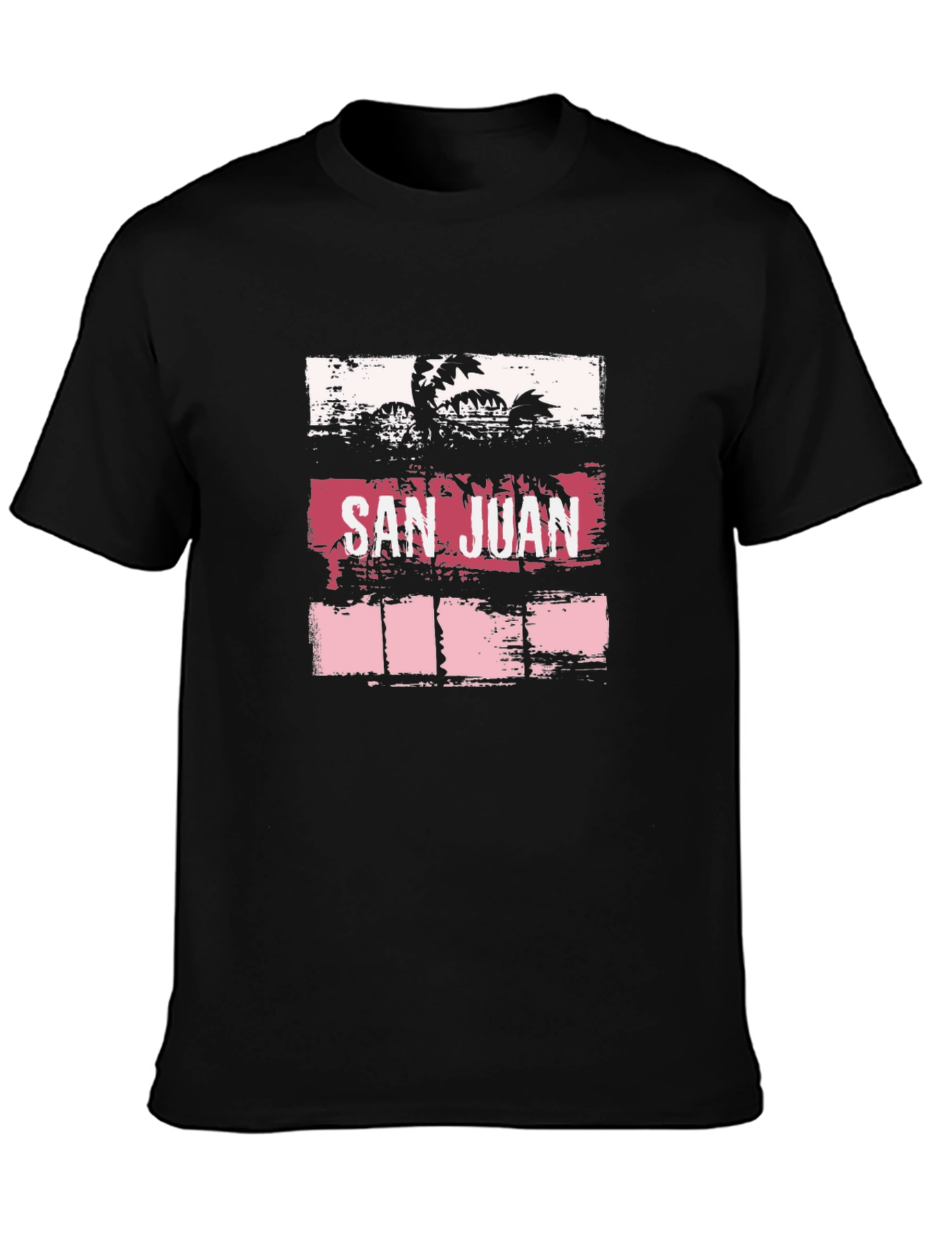 San Juan Retro Palm Tree Graphic T-Shirt