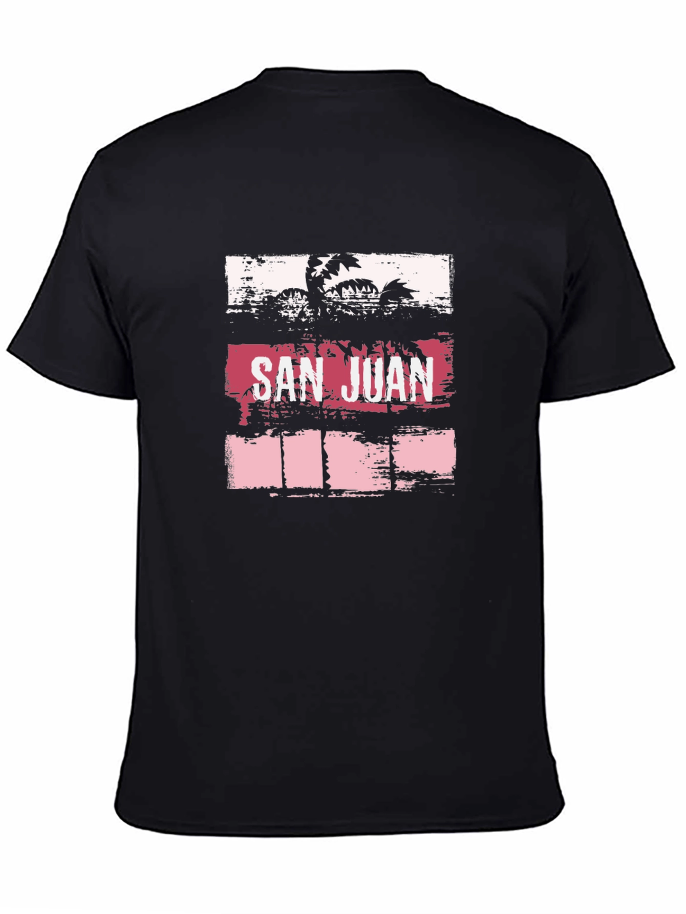 San Juan Retro Palm Tree Graphic T-Shirt