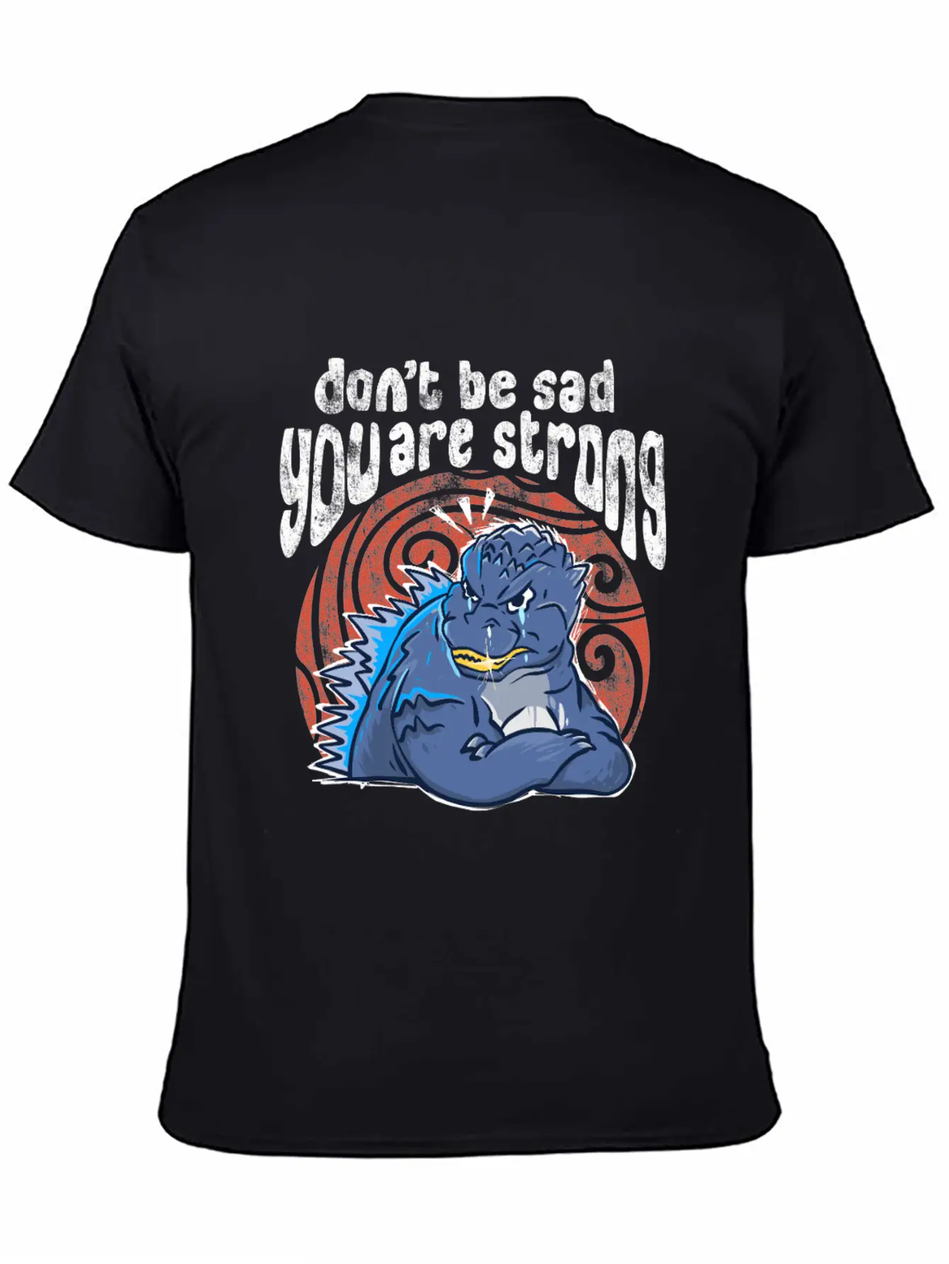 Sad Monster Casual Graphic T-Shirt – Simple And Comfortable Daily Wear