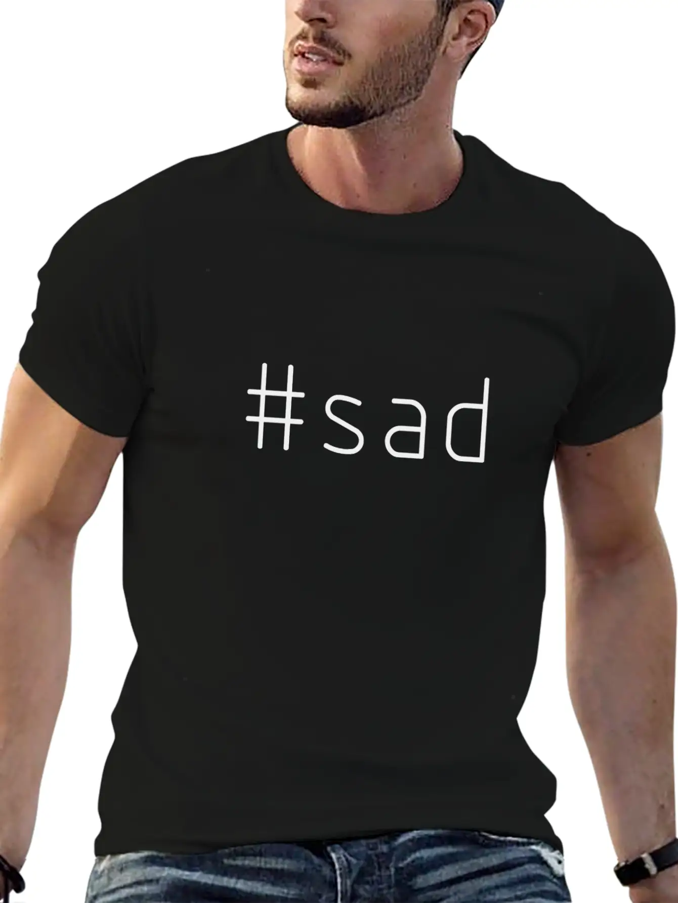 #sad Timeless Short Sleeve Tee – Comfy And Minimalist Design