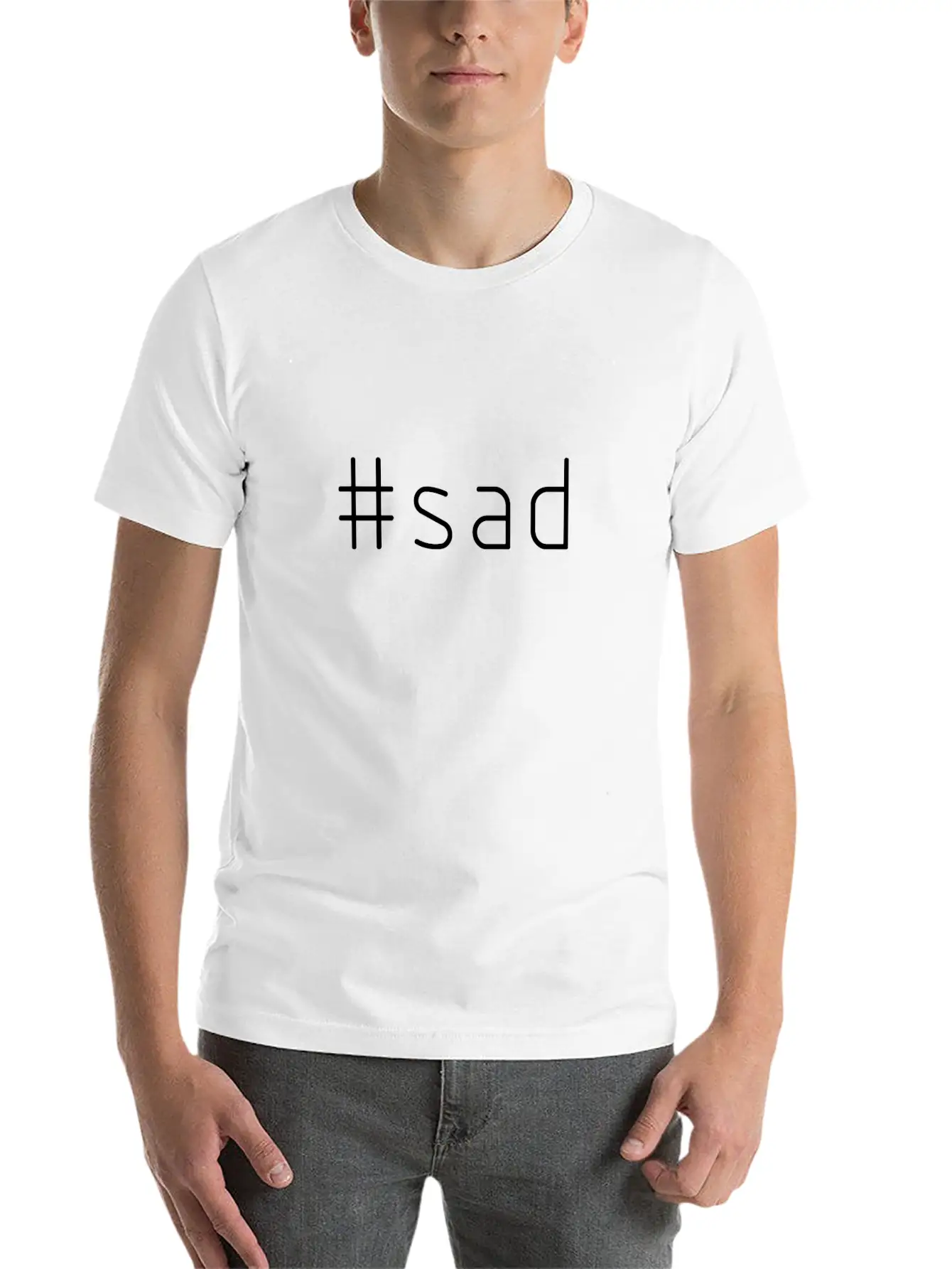 #sad Timeless Short Sleeve Tee – Comfy And Minimalist Design