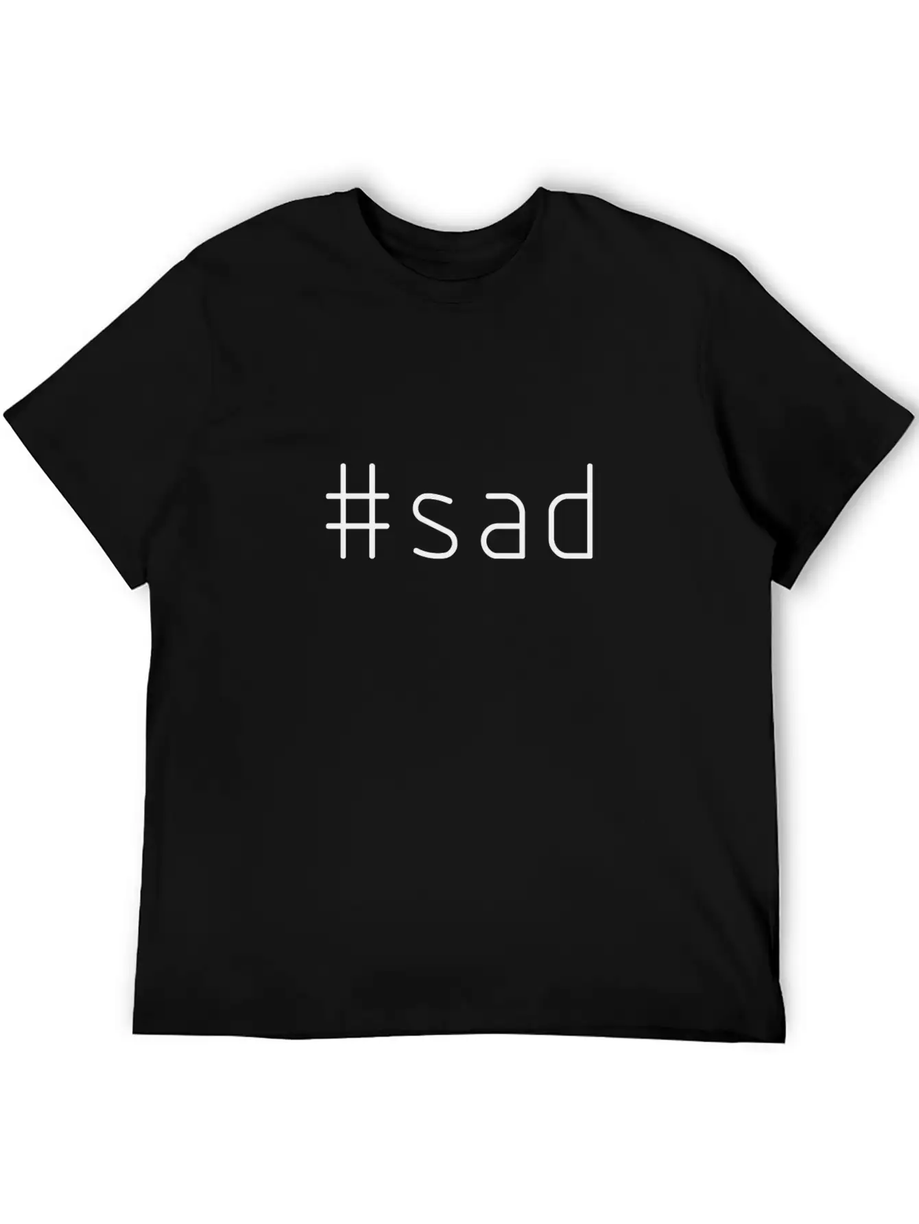 #sad Timeless Short Sleeve Tee – Comfy And Minimalist Design