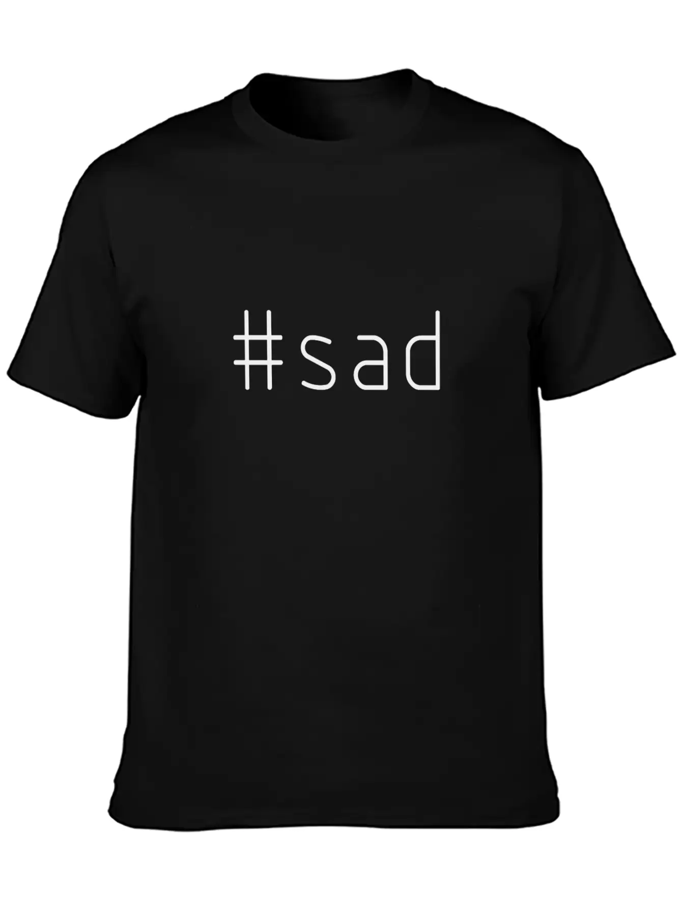 #sad Timeless Short Sleeve Tee – Comfy And Minimalist Design