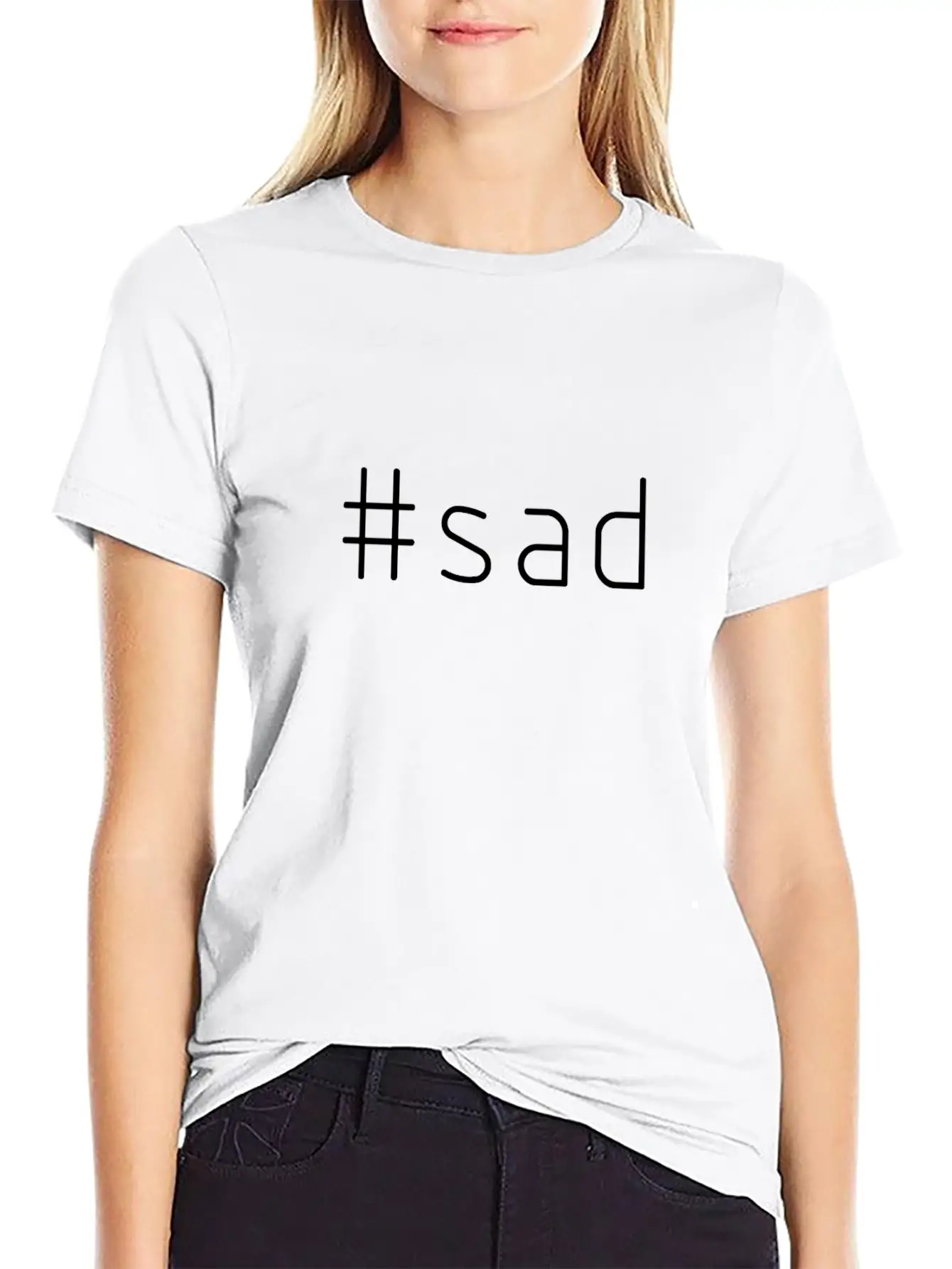 #sad Timeless Short Sleeve Tee – Comfy And Minimalist Design