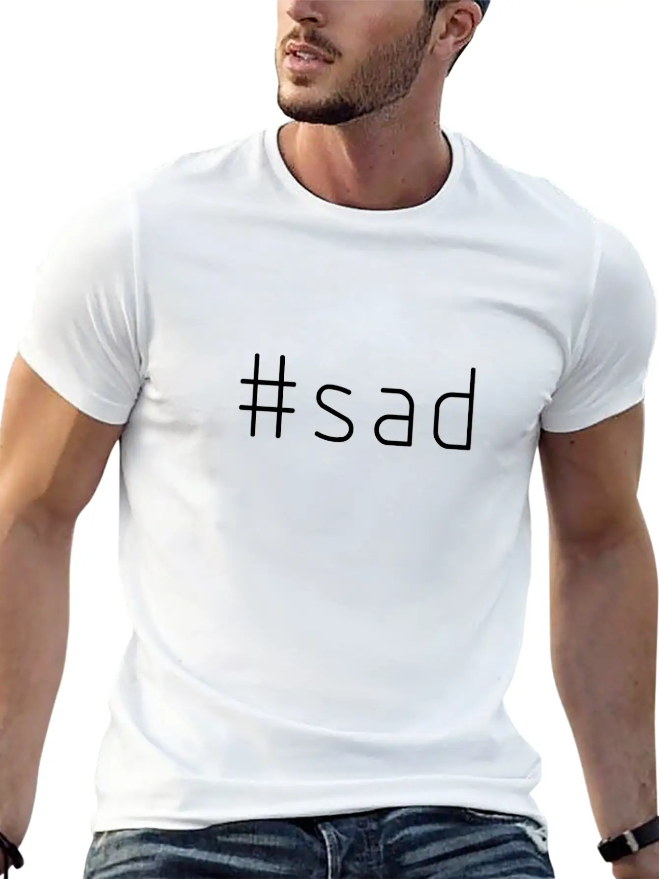 #sad Timeless Short Sleeve Tee – Comfy And Minimalist Design